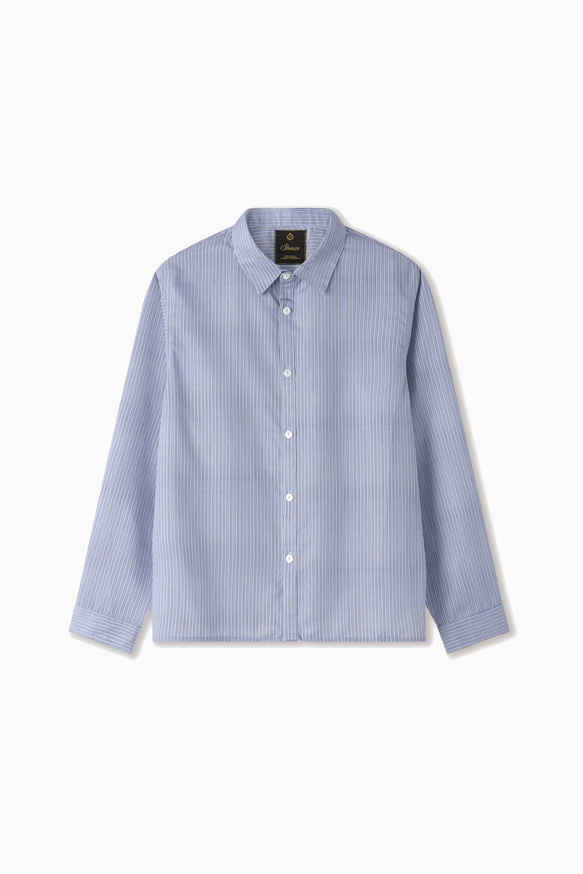Blue Stripe Office Shirt - Blue