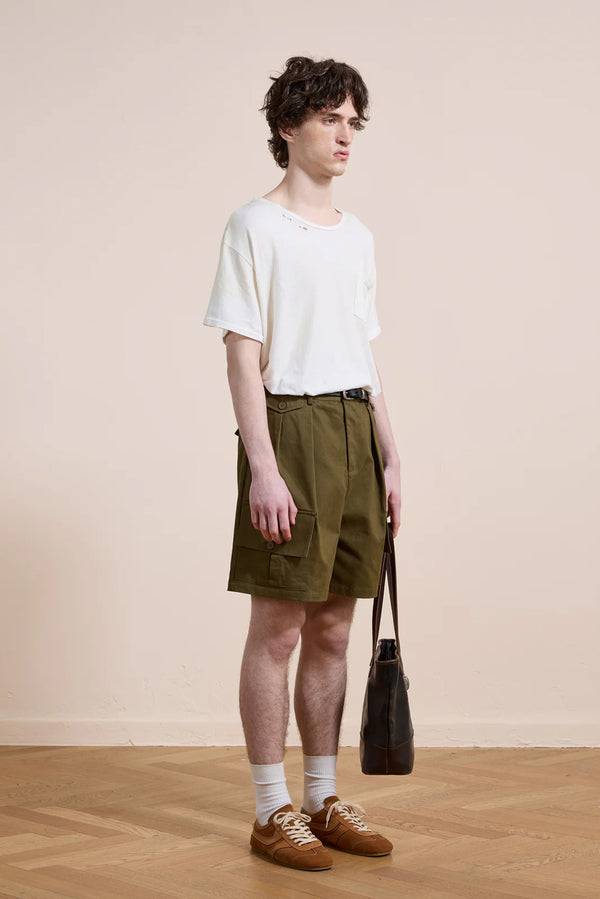 Multi Pocket Shorts - Olive