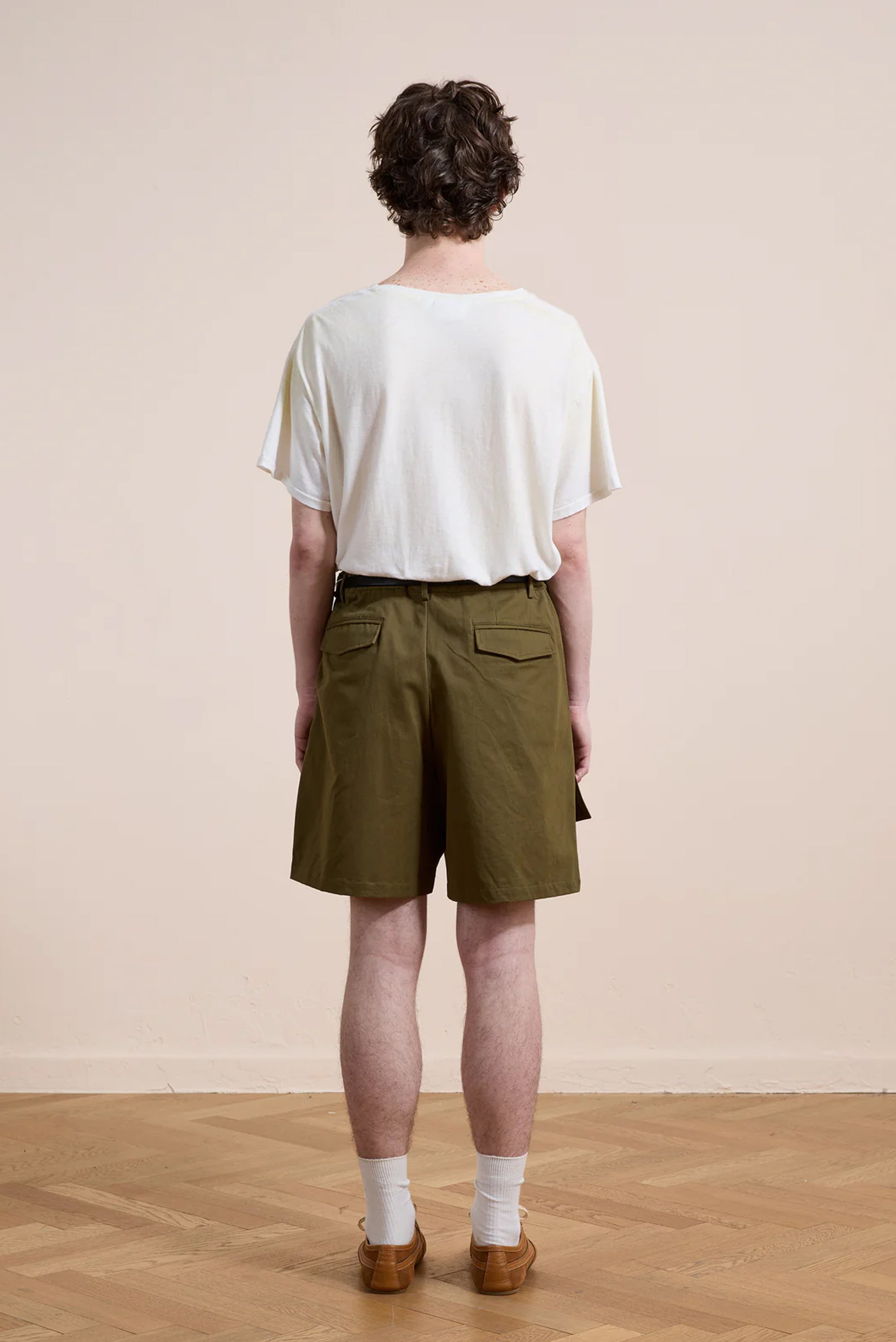 Multi Pocket Shorts - Olive