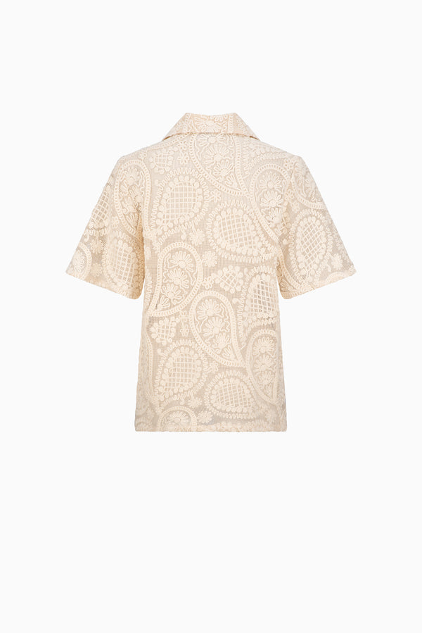 ON PARKS Lenny Crochet Shirt - Natural