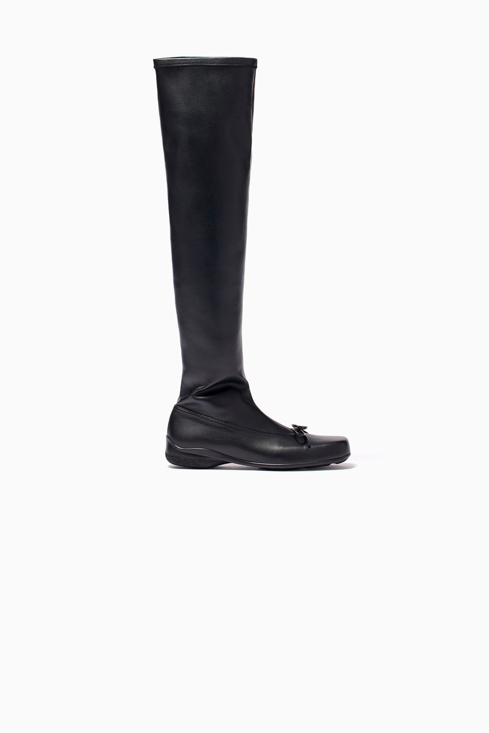 OPEN YY Thigh High Ballet Boots - Black