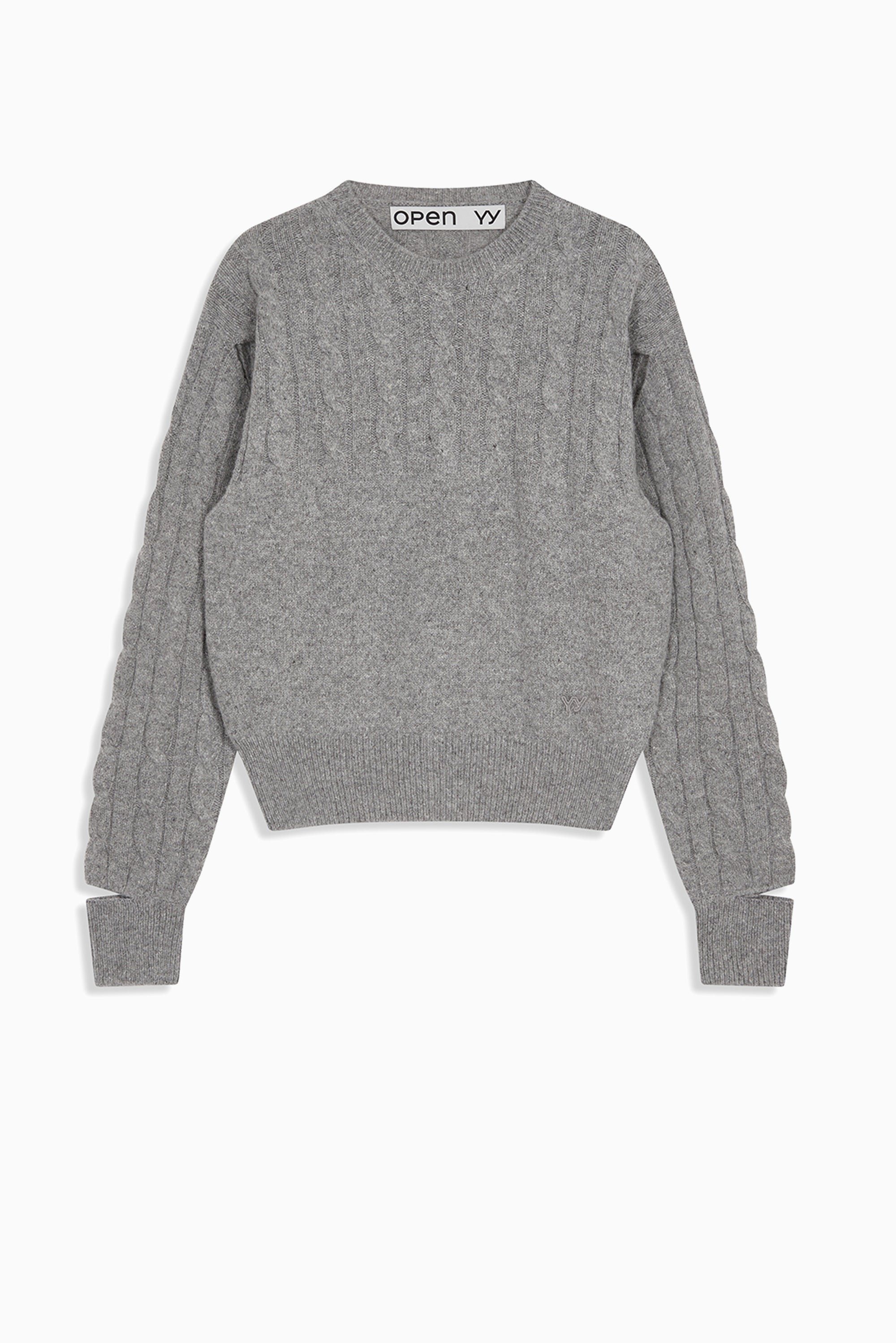 OPEN YY Convertible Cable Knit - Grey