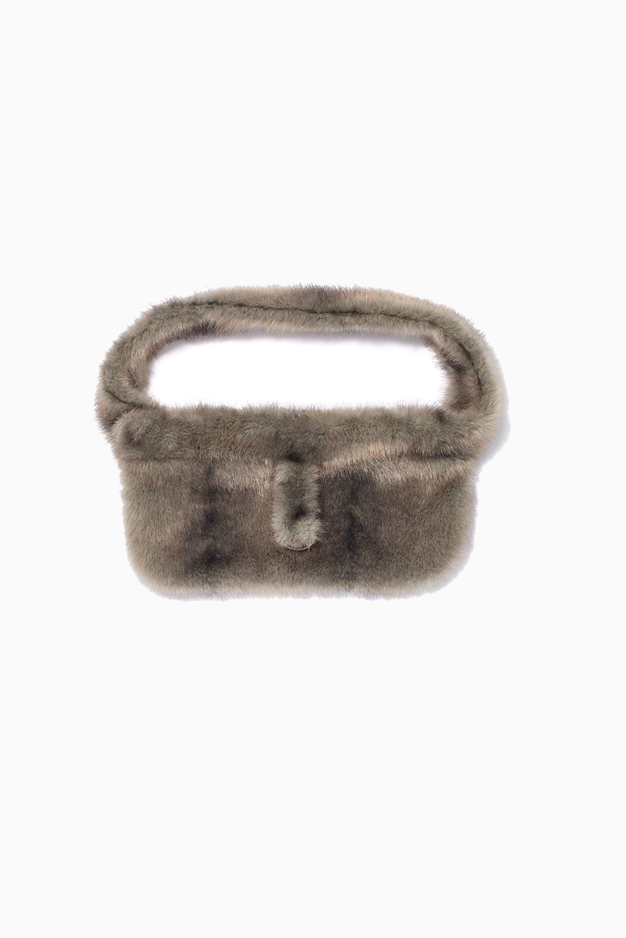 OPEN YY Furry Pocket Belt Bag - Grey