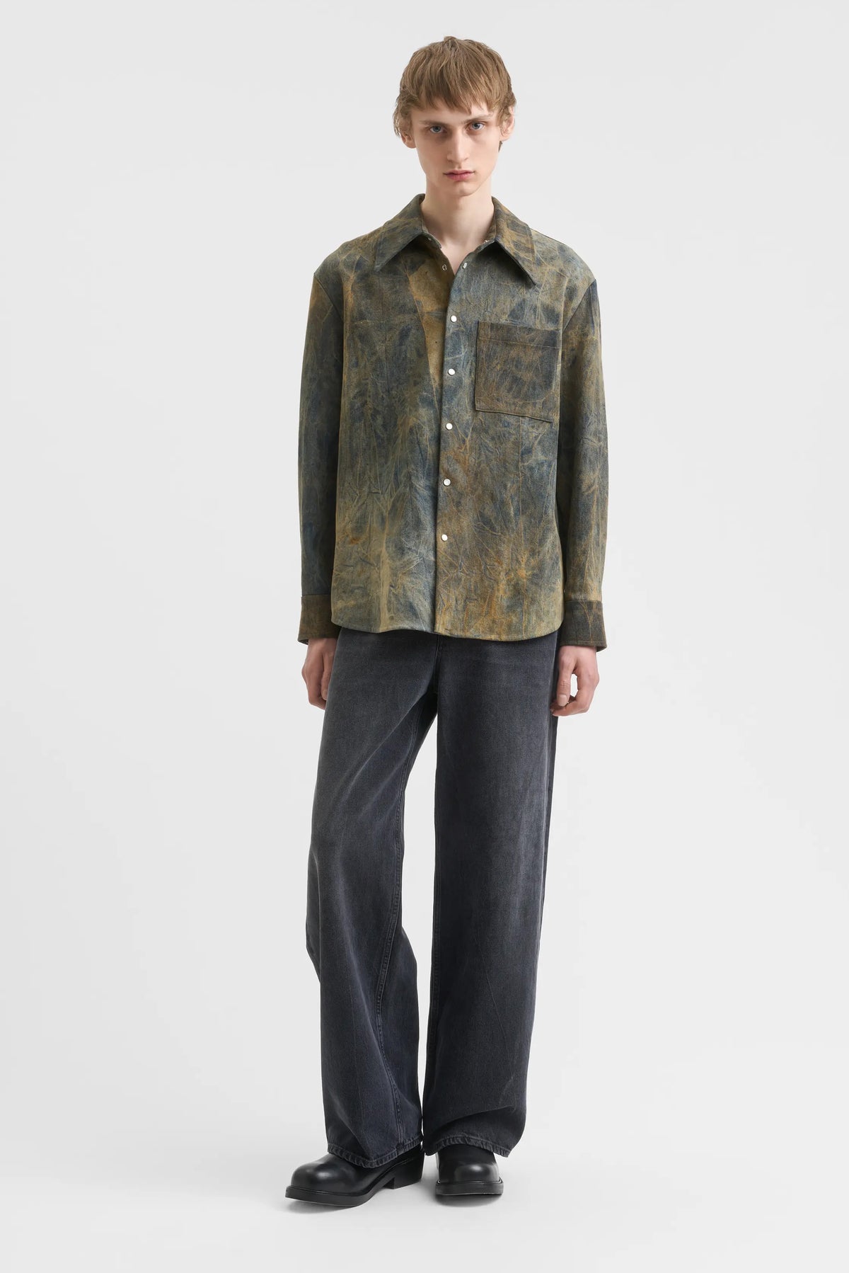 Over-Dyed Overshirt - Muted Neutrals