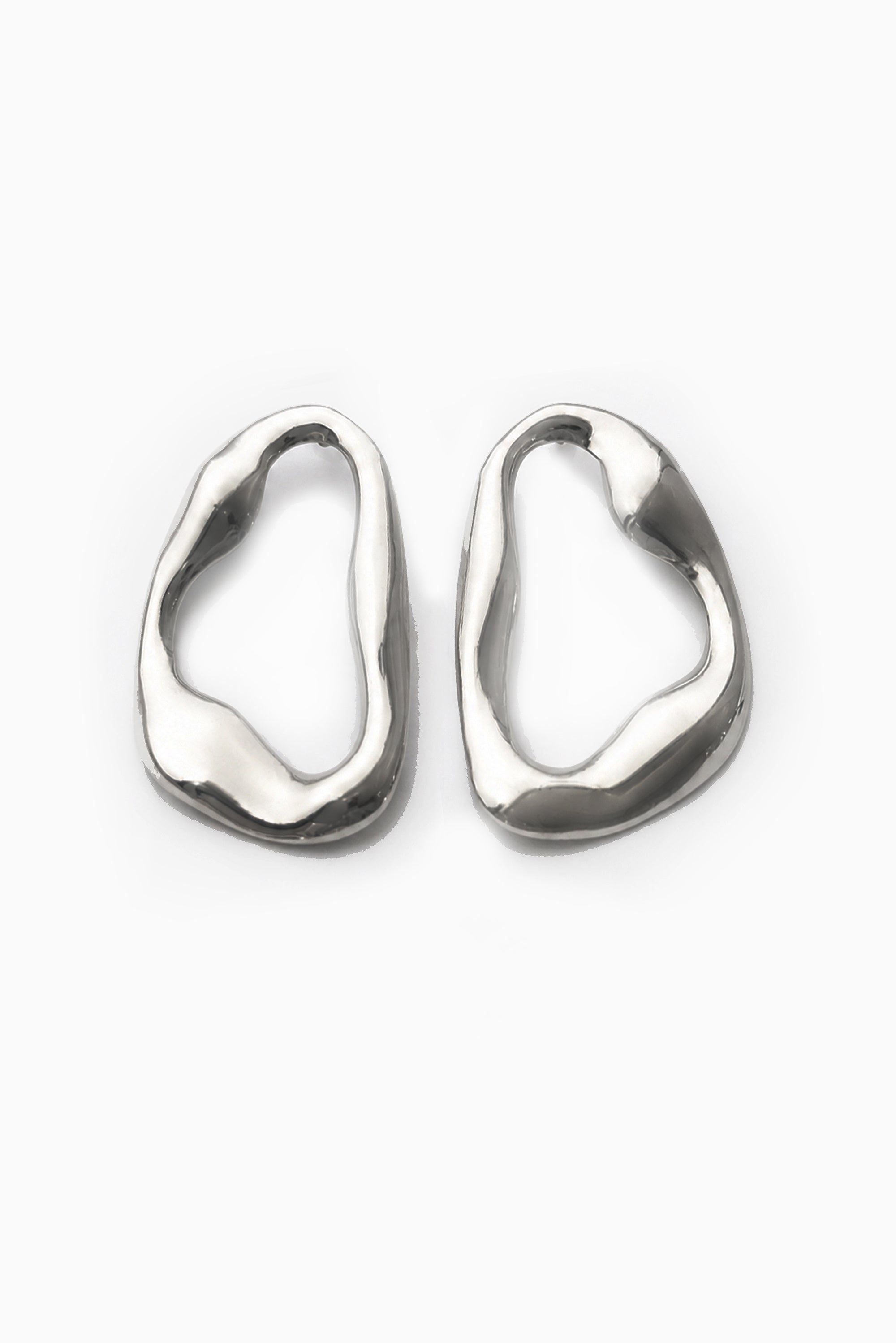 Oculus Earrings - Silver