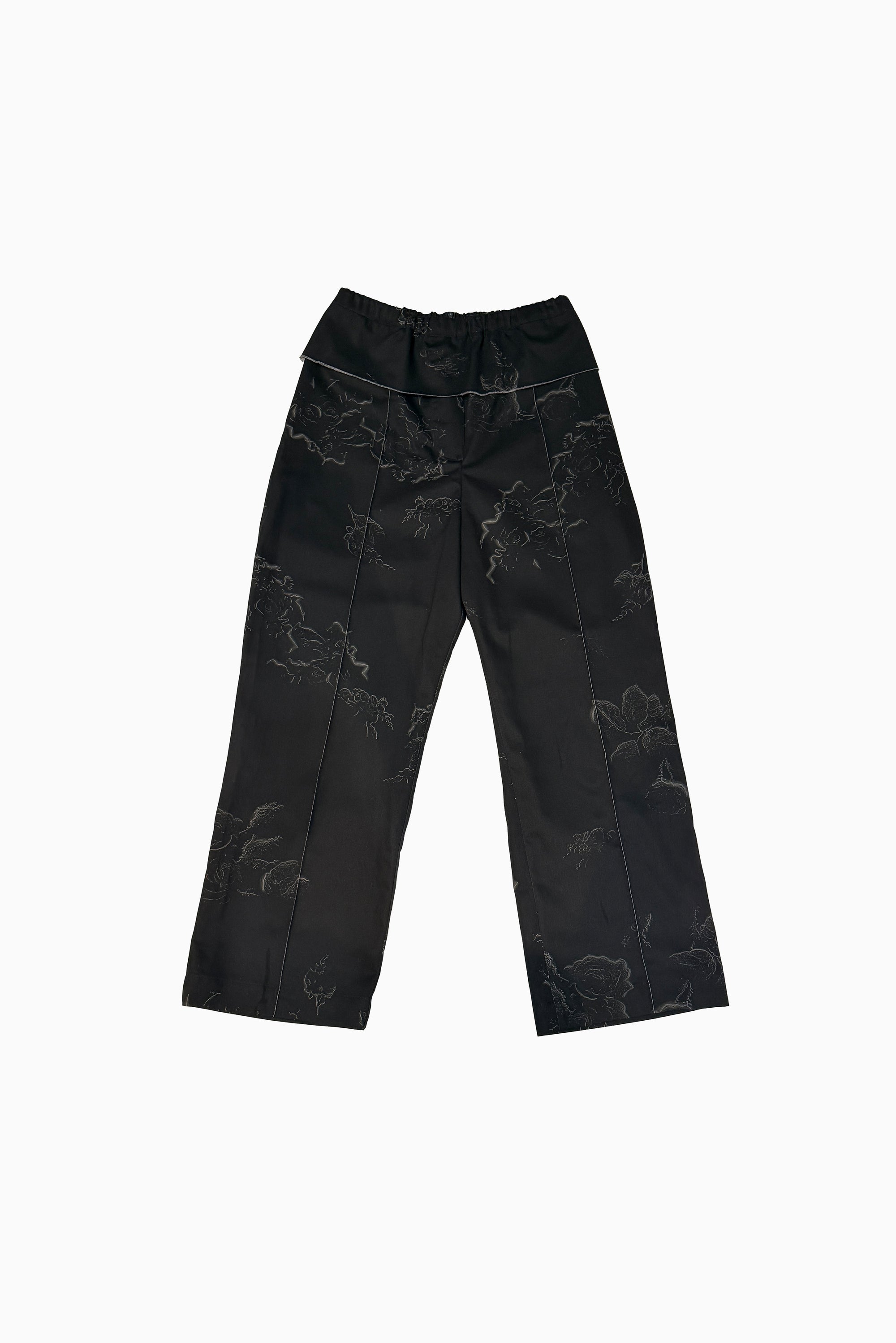 Tuxedo Pant - Black Roses/Cobalt Blue