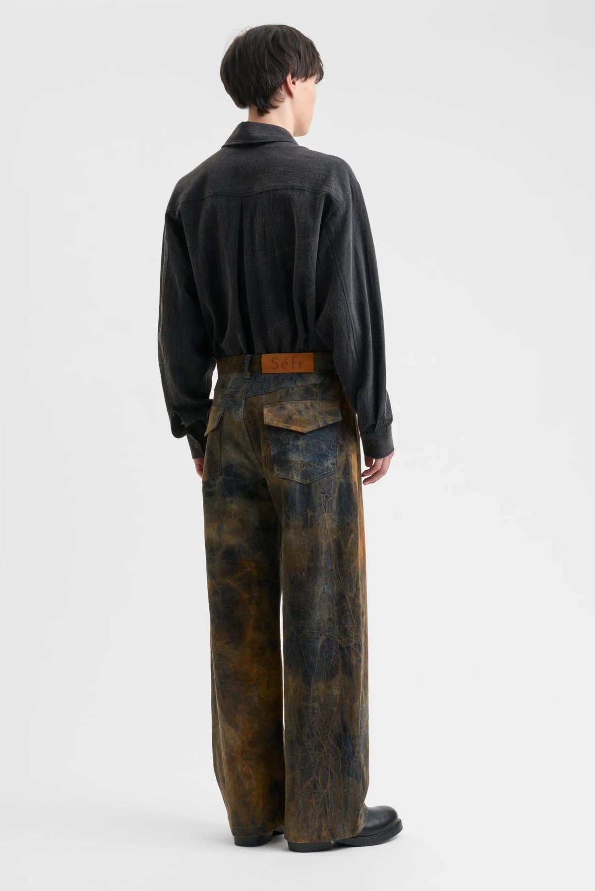 Over-Dyed Relaxed Cut Trouser - Muted Neutrals