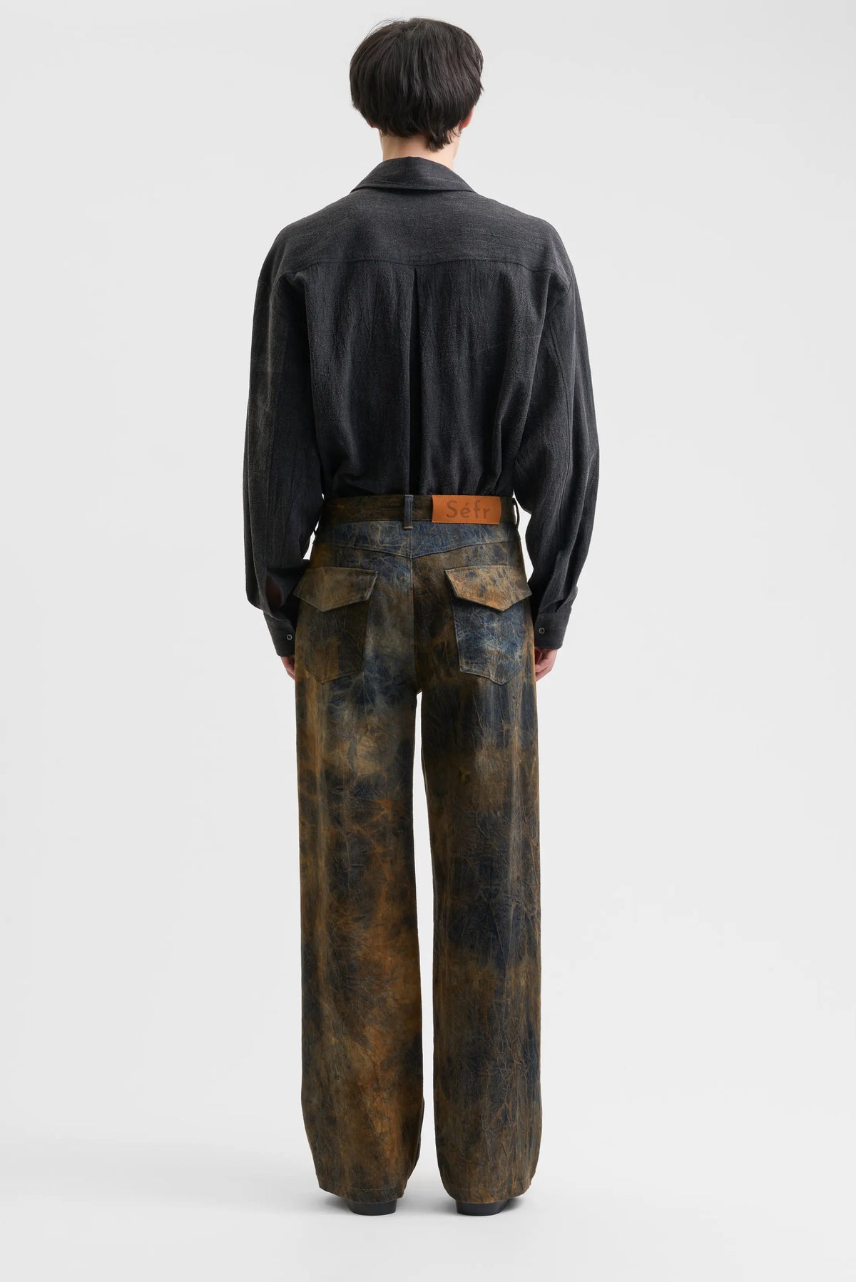Over-Dyed Relaxed Cut Trouser - Muted Neutrals