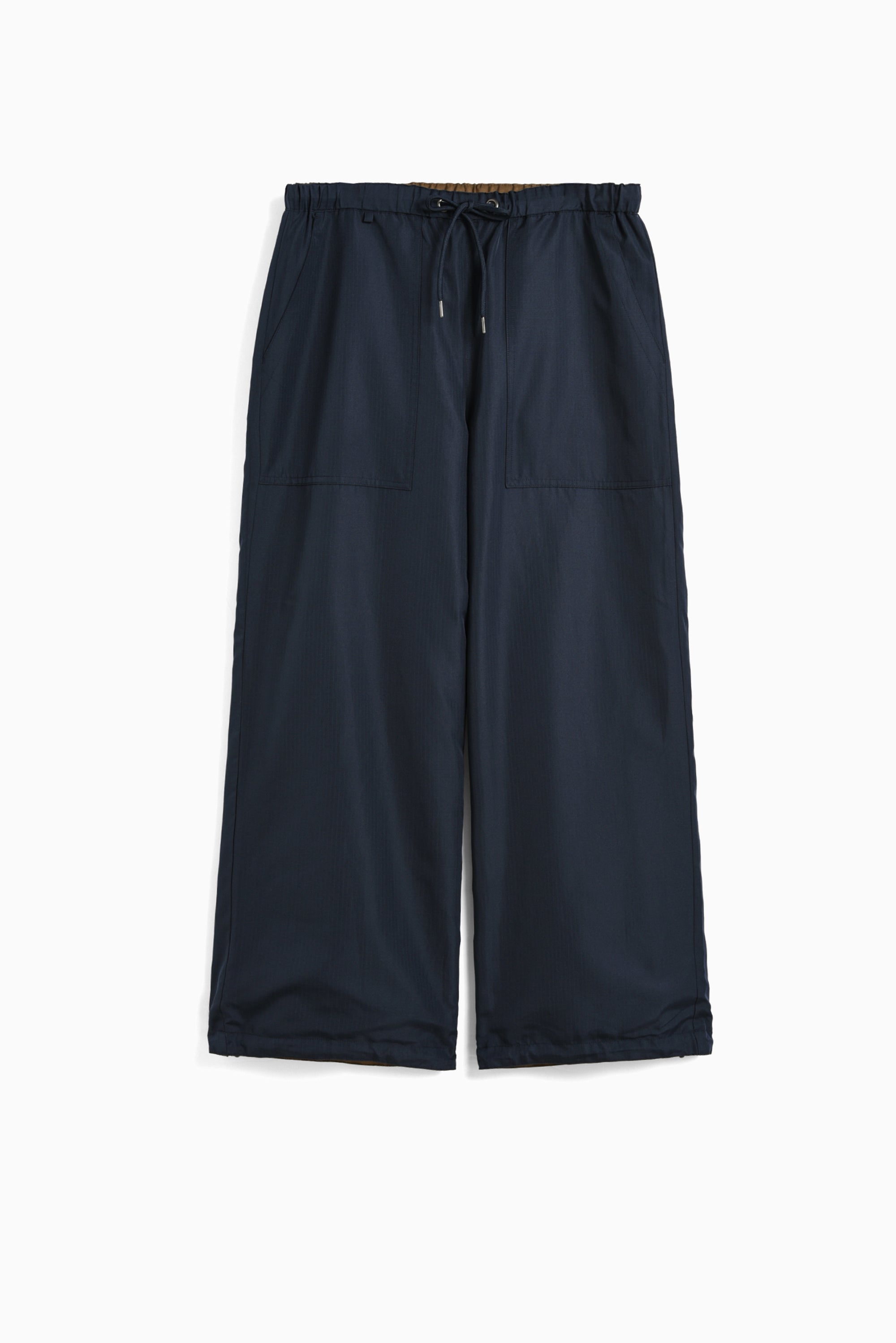 Non Down Military Reversible Wide Pants - Dark Navy
