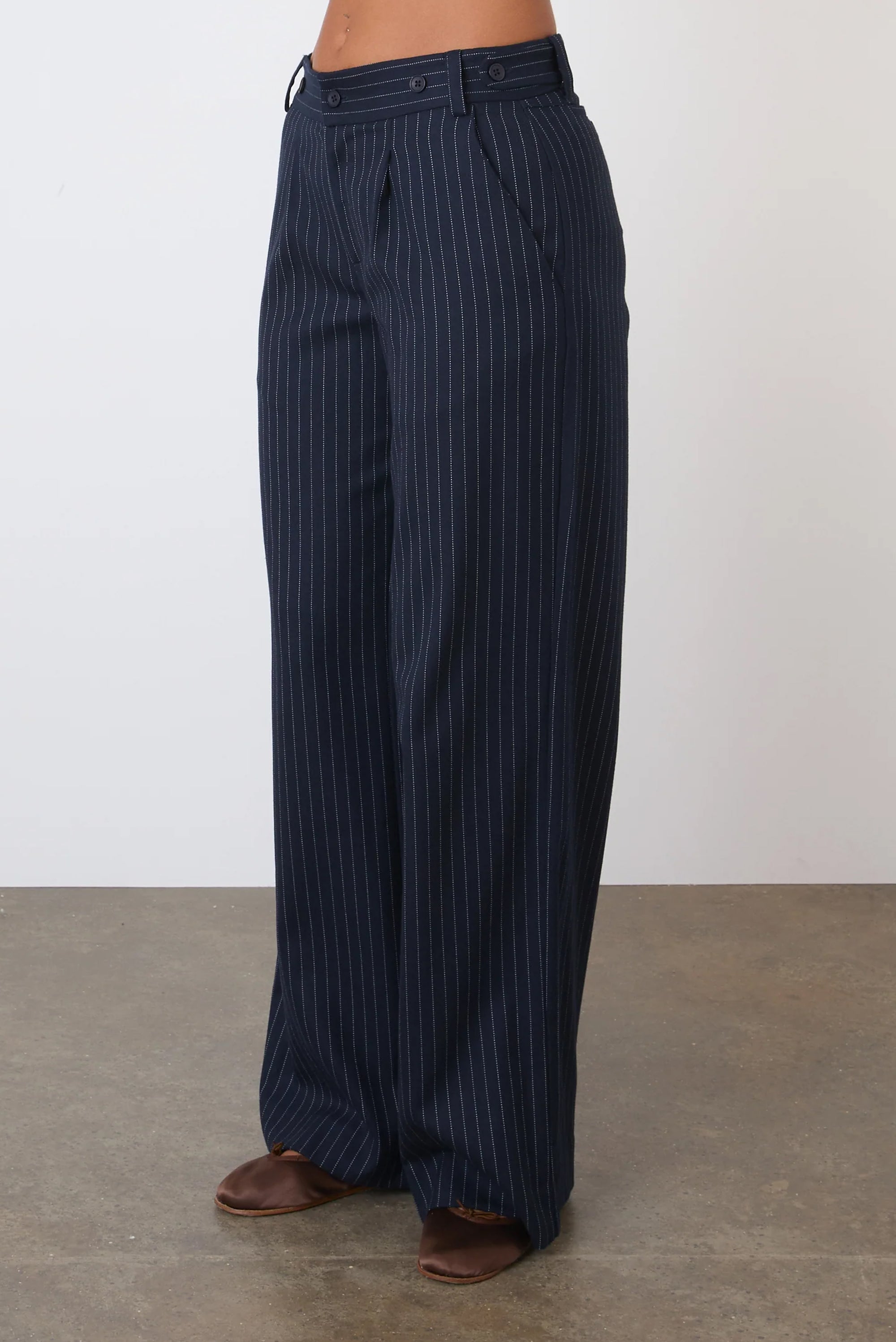 PEACHY DEN Lennox Trousers - Heavy Lead