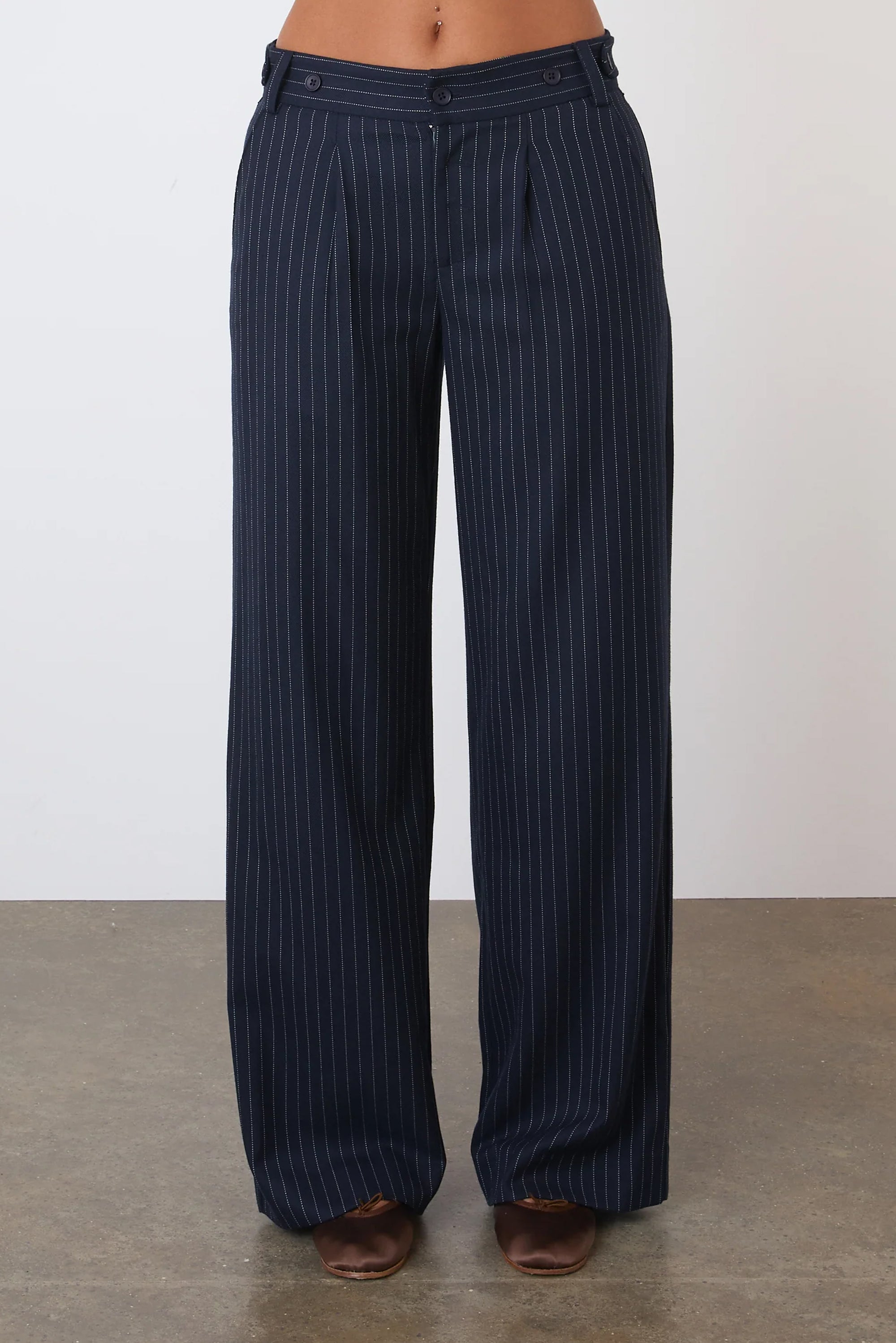 PEACHY DEN Lennox Trousers - Heavy Lead