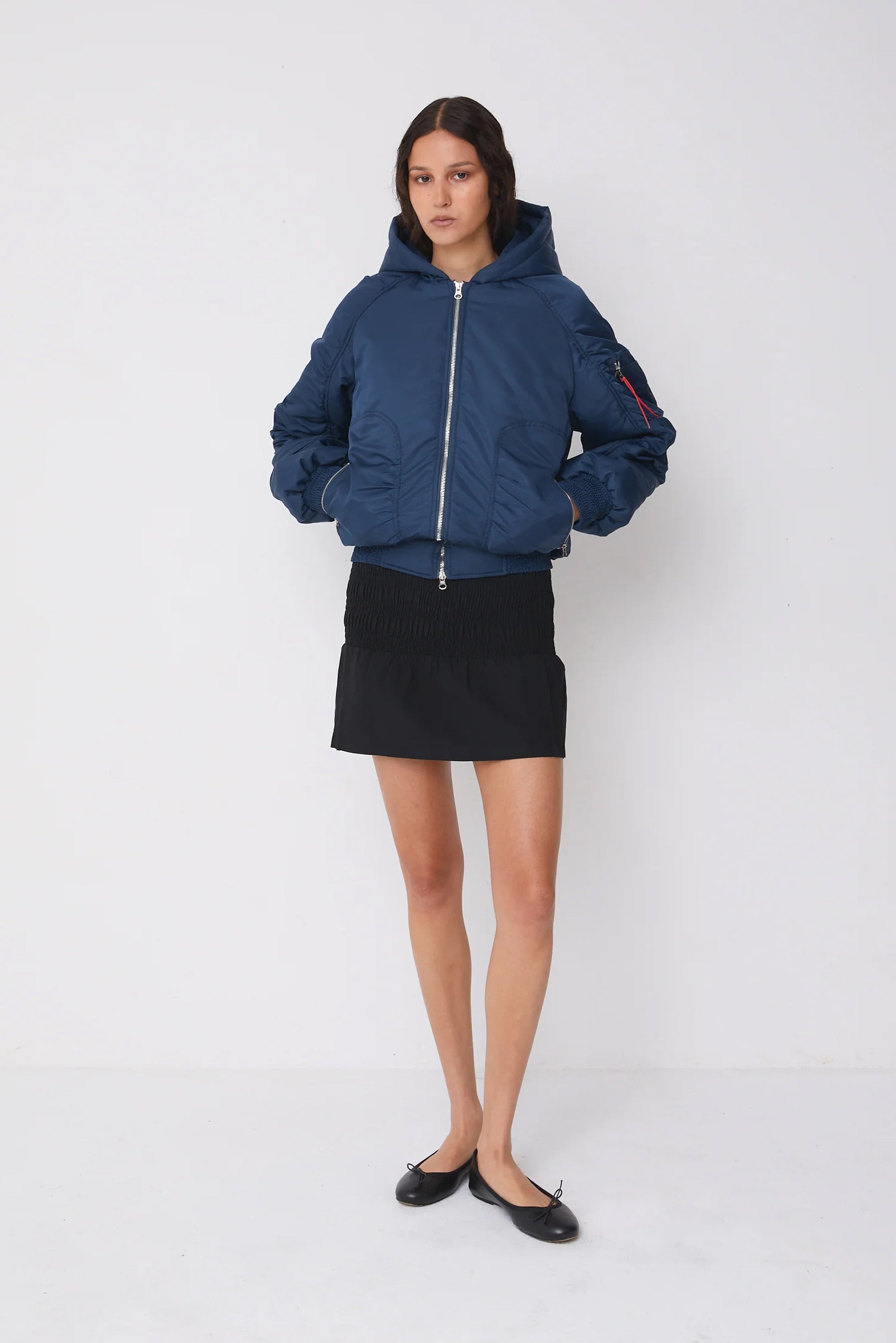Penny Flight Jacket - Navy