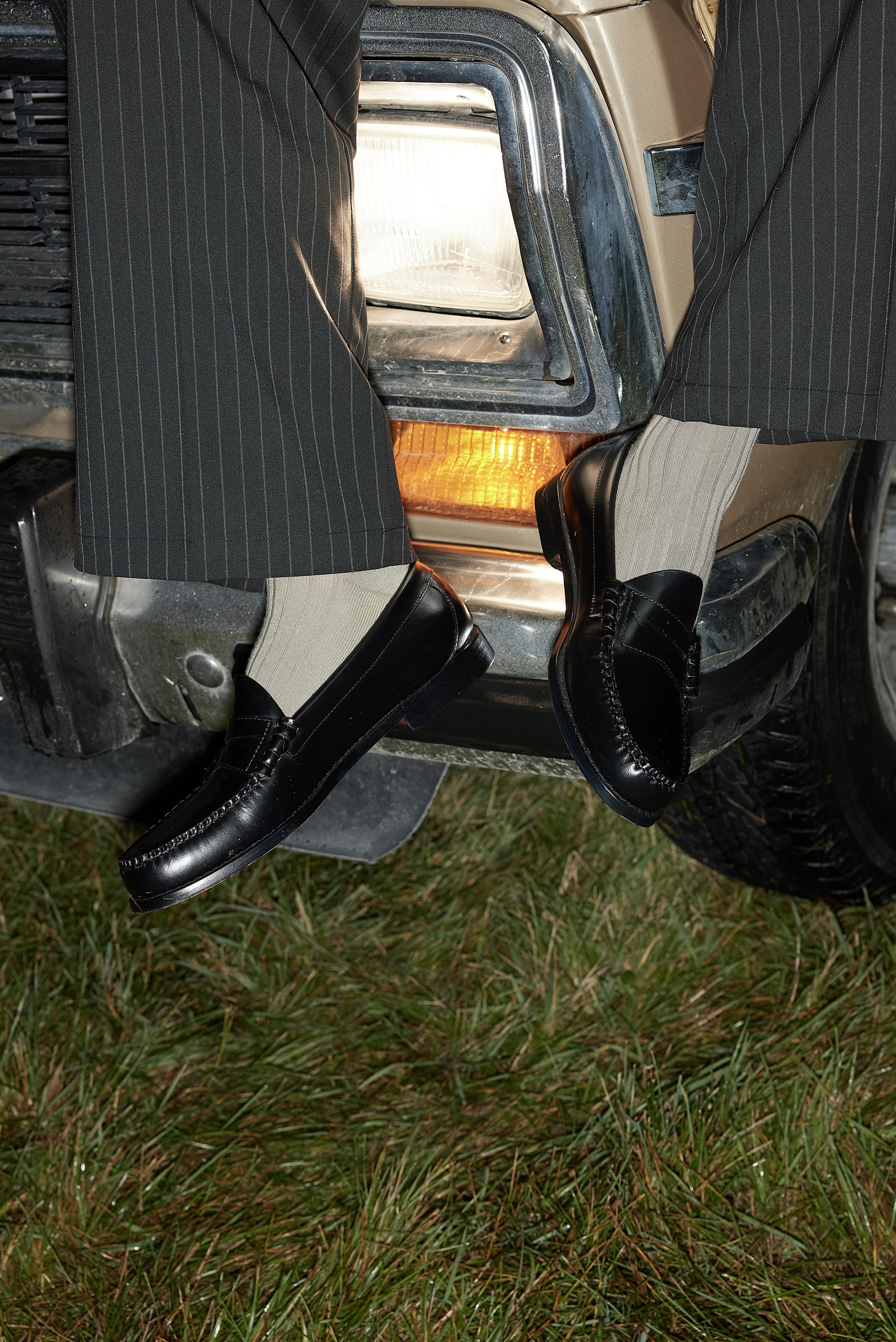 Larson Moc Penny - Black Leather