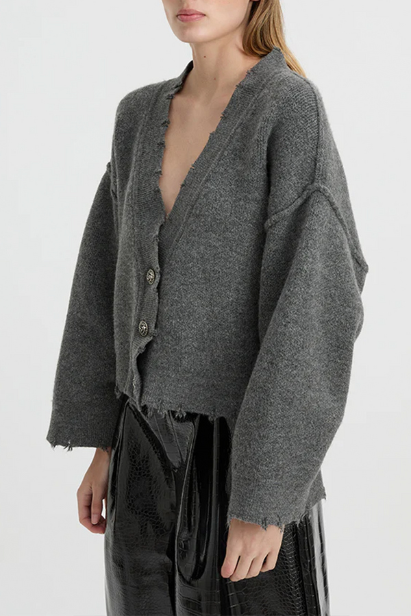 BLANCA Pepa Cardigan - Charcoal