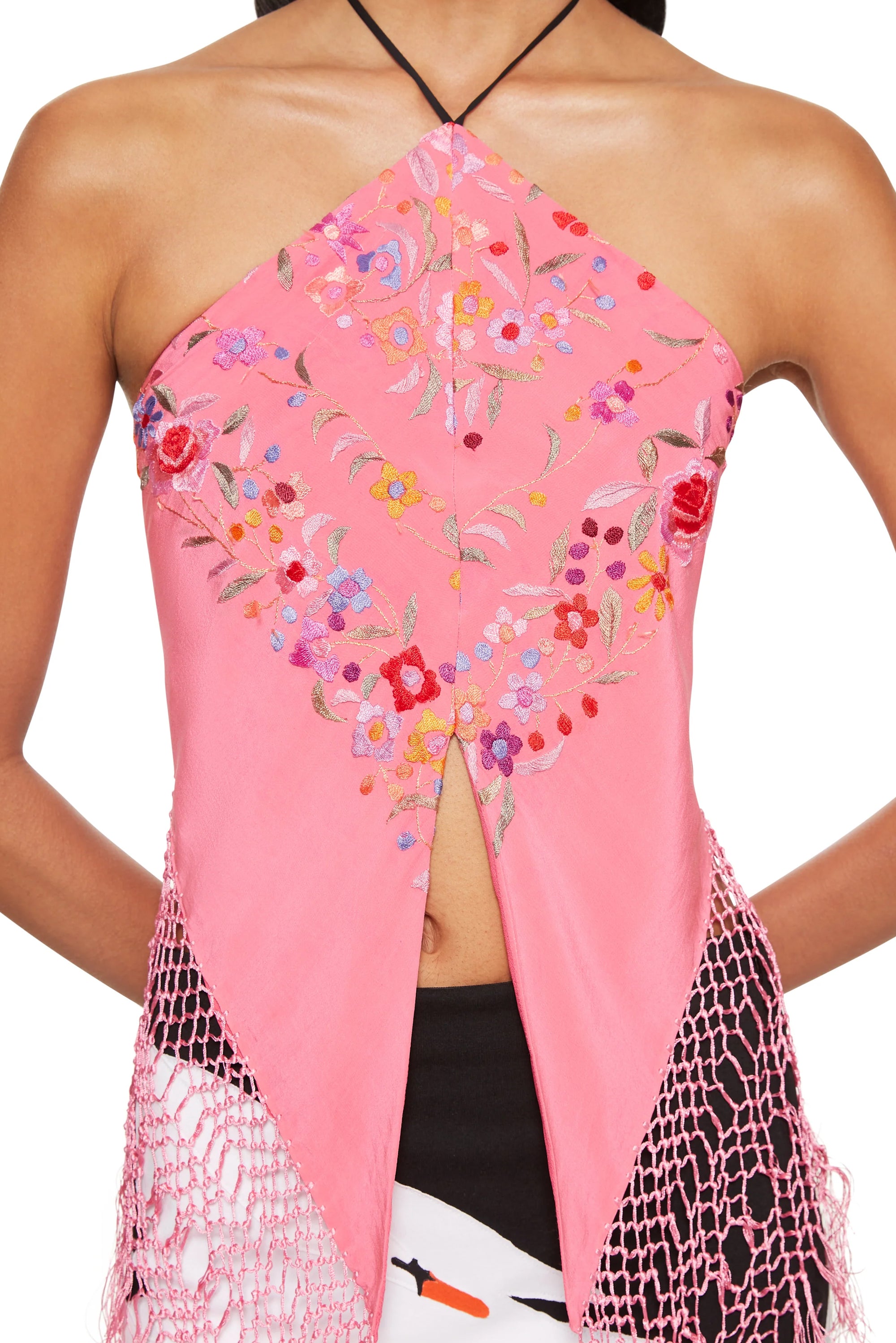 Piano Shawl Top - Pink