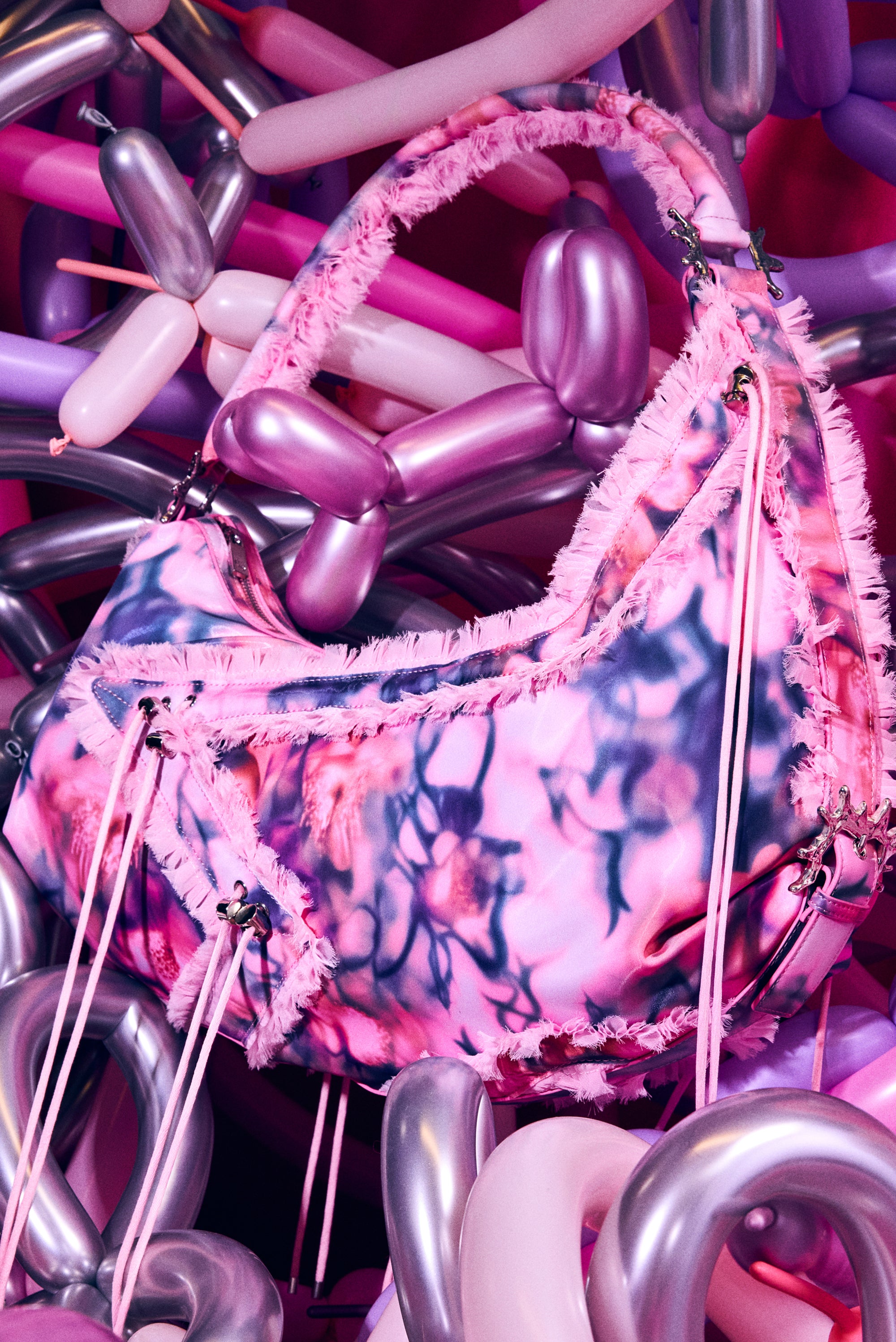Collina Strada x Stand Oil Star Mushy Bag - Pink Barbed Floral