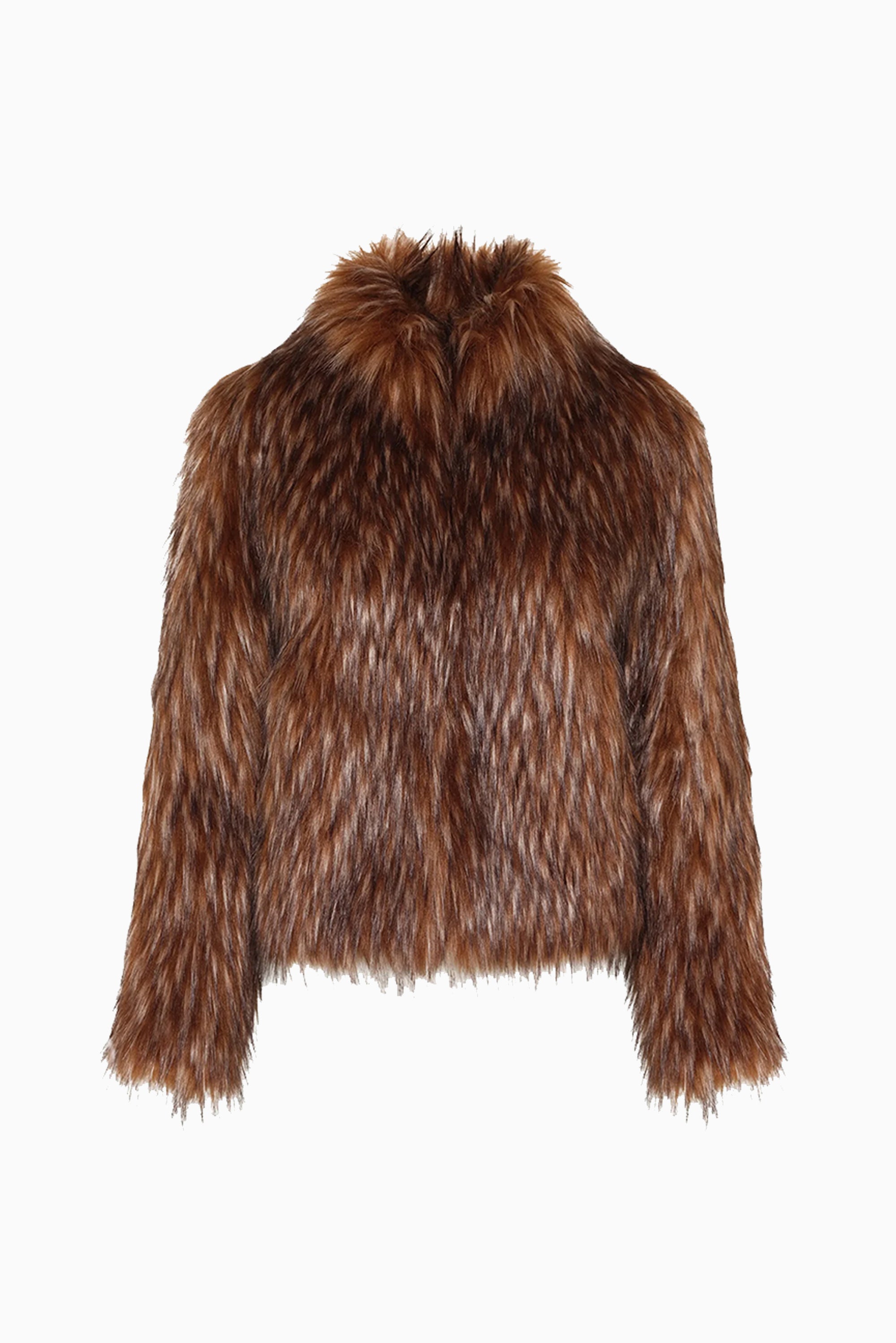 Fur Delish Jacket - Brown Racoon