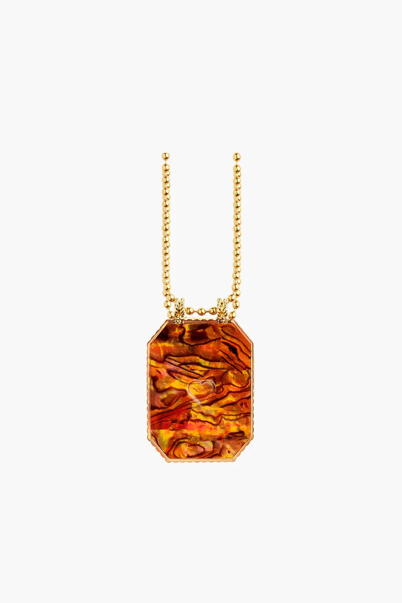 MARIE LICHTENBERG Raiz'in Scapular Mother Of Pearl Ochre - 34mm