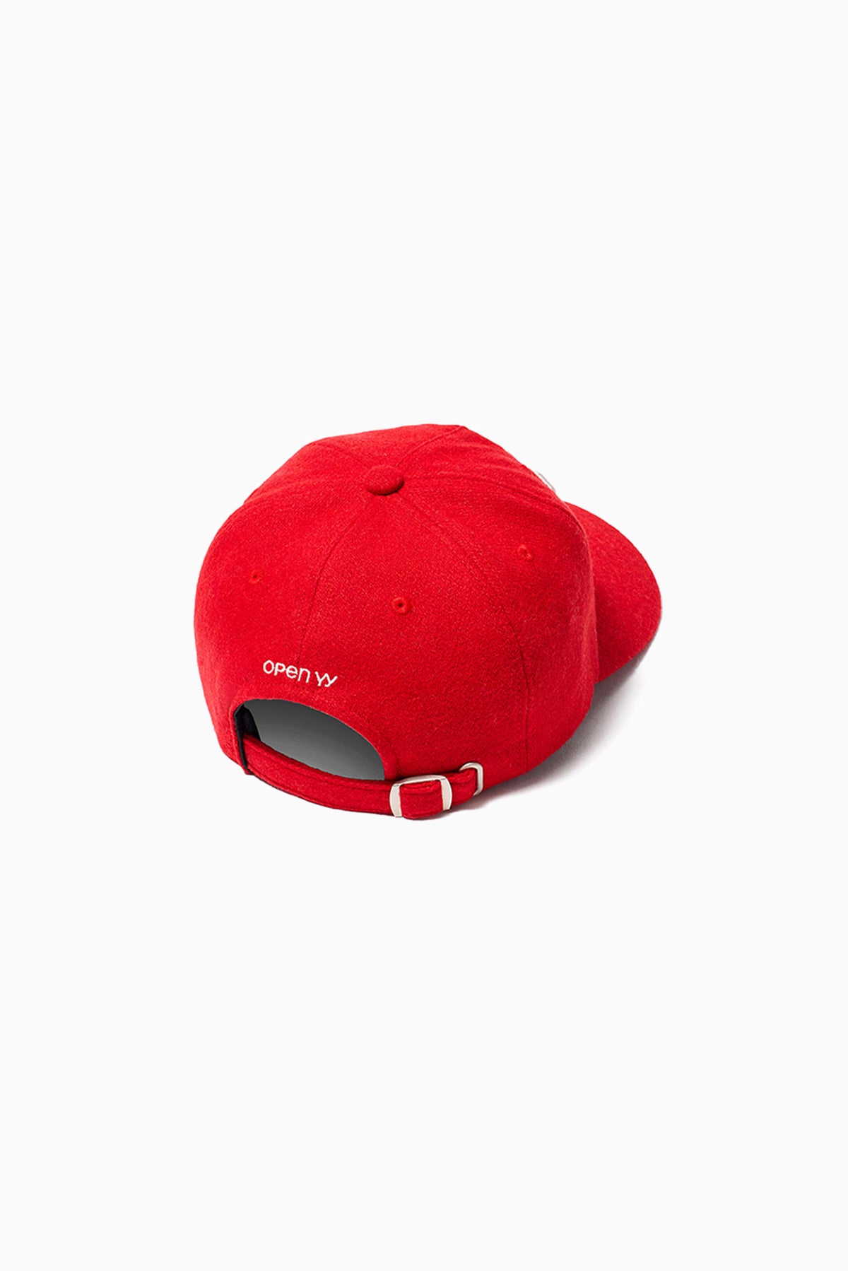 YY Wool Heart Bone Ball Cap - Red