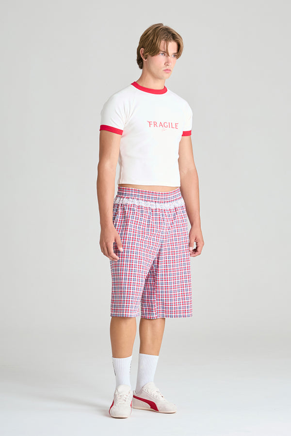 Studio Shorts - Red Check