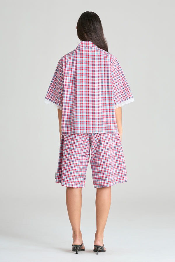 Studio Shorts - Red Check