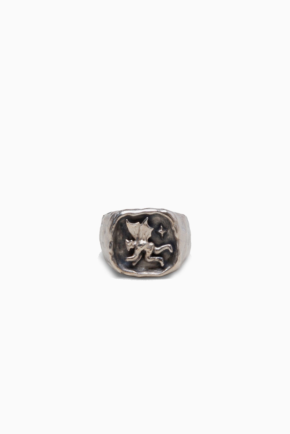 Lodge Ring - Oxidised Silver
