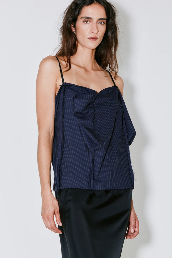 Royce Dress - Navy/White Stripes