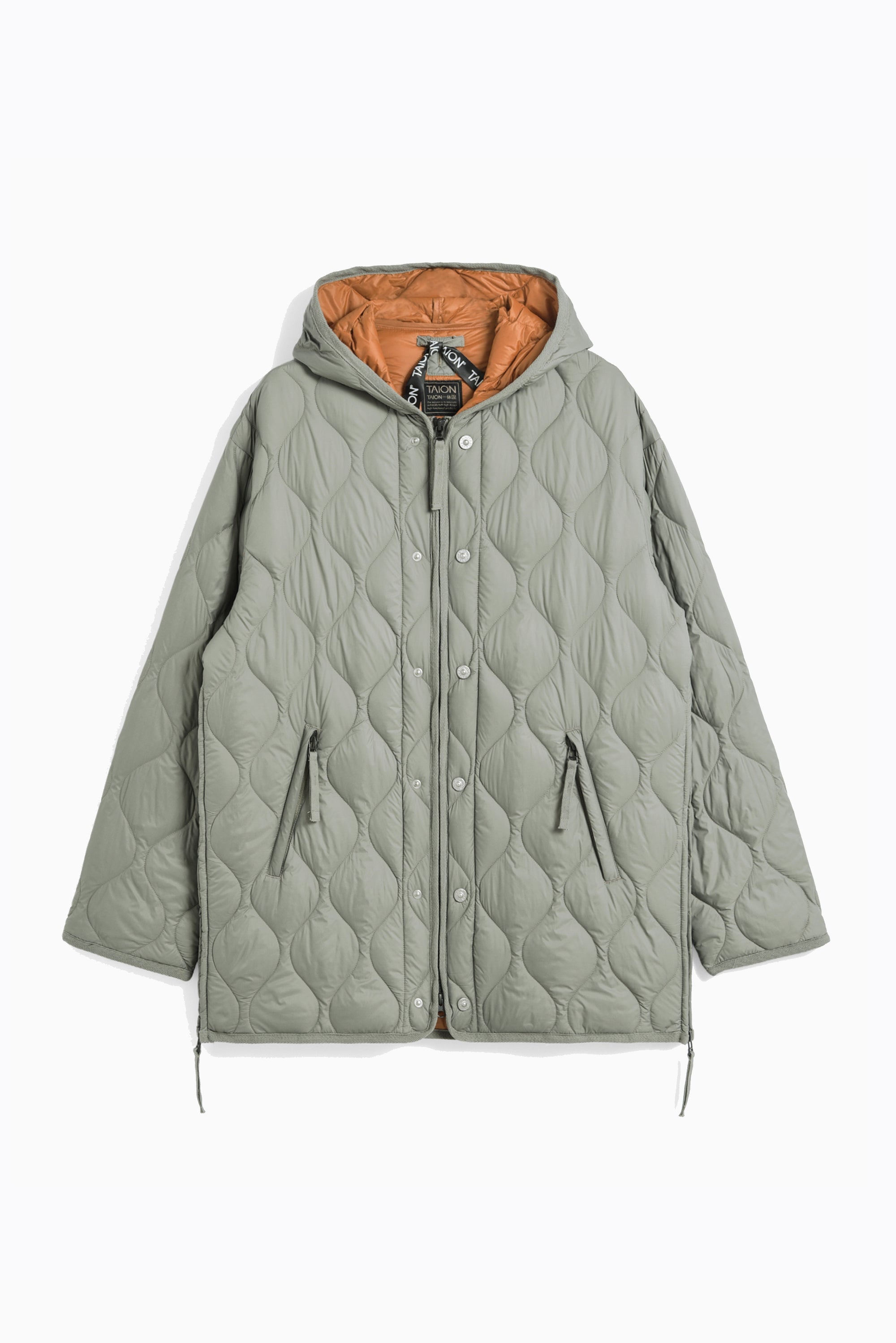 Military M65 Double Zip Down Parka - Dark Sage