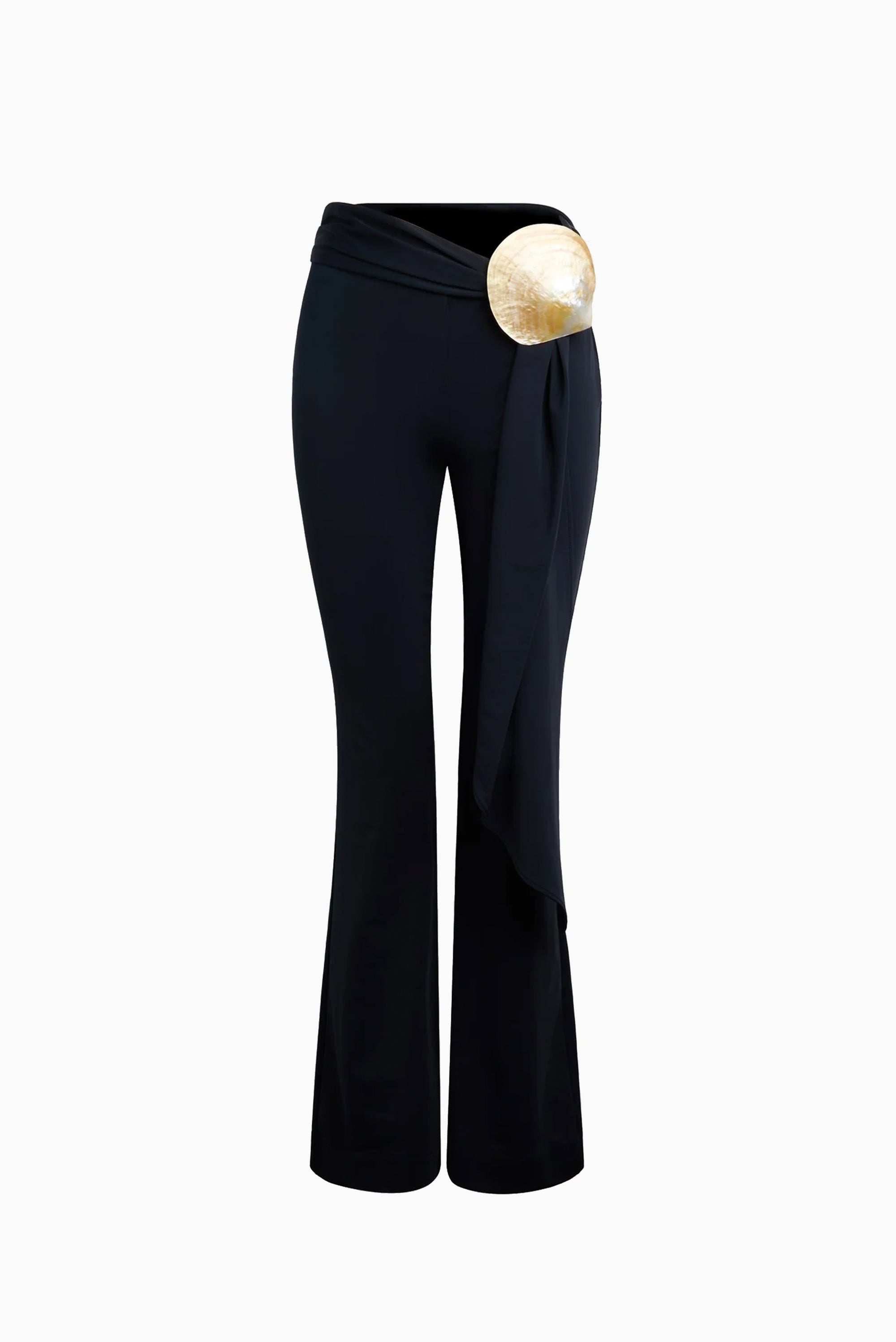 Spandex Shell Slash Trouser - Black