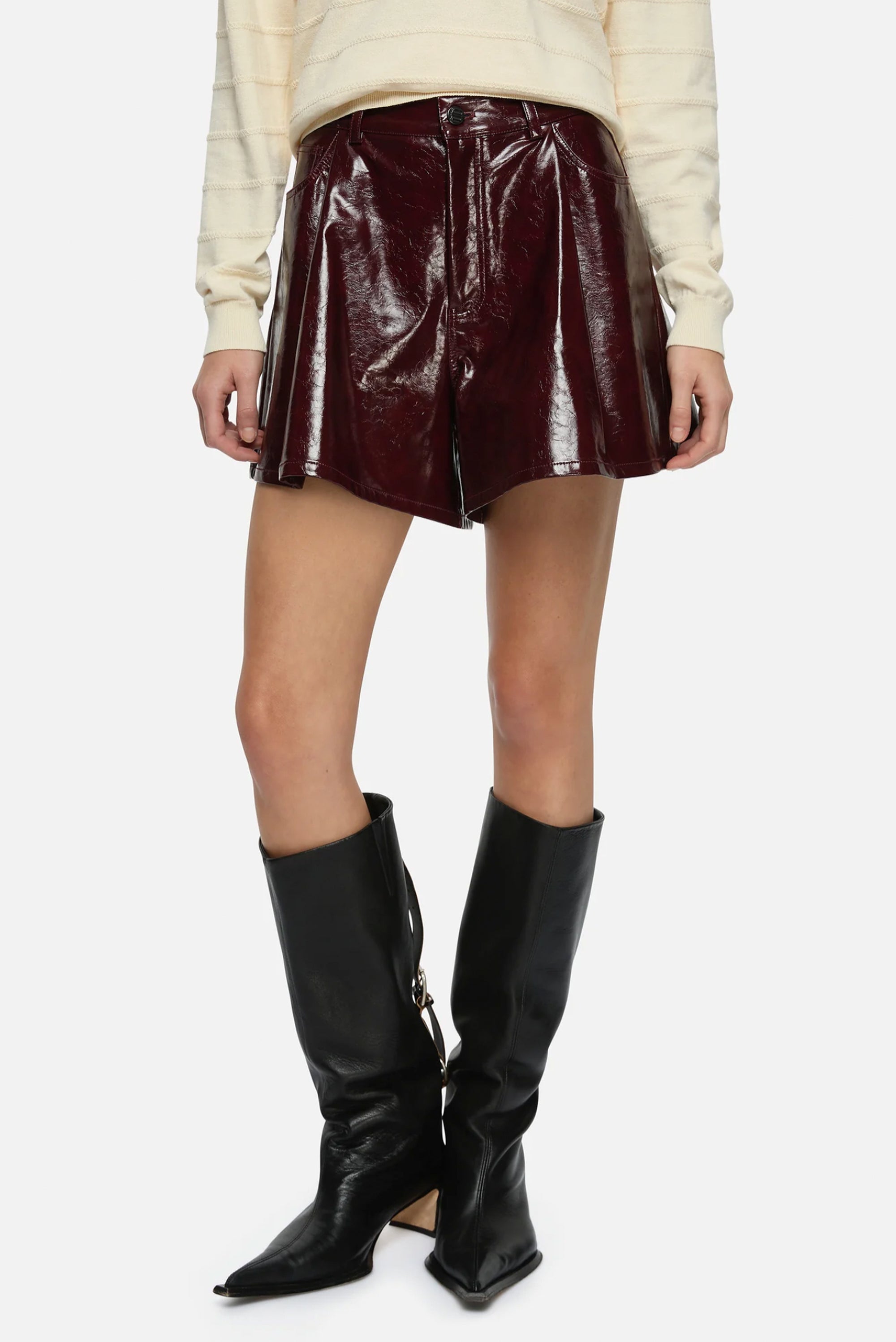 Rita Shorts - Burgundy