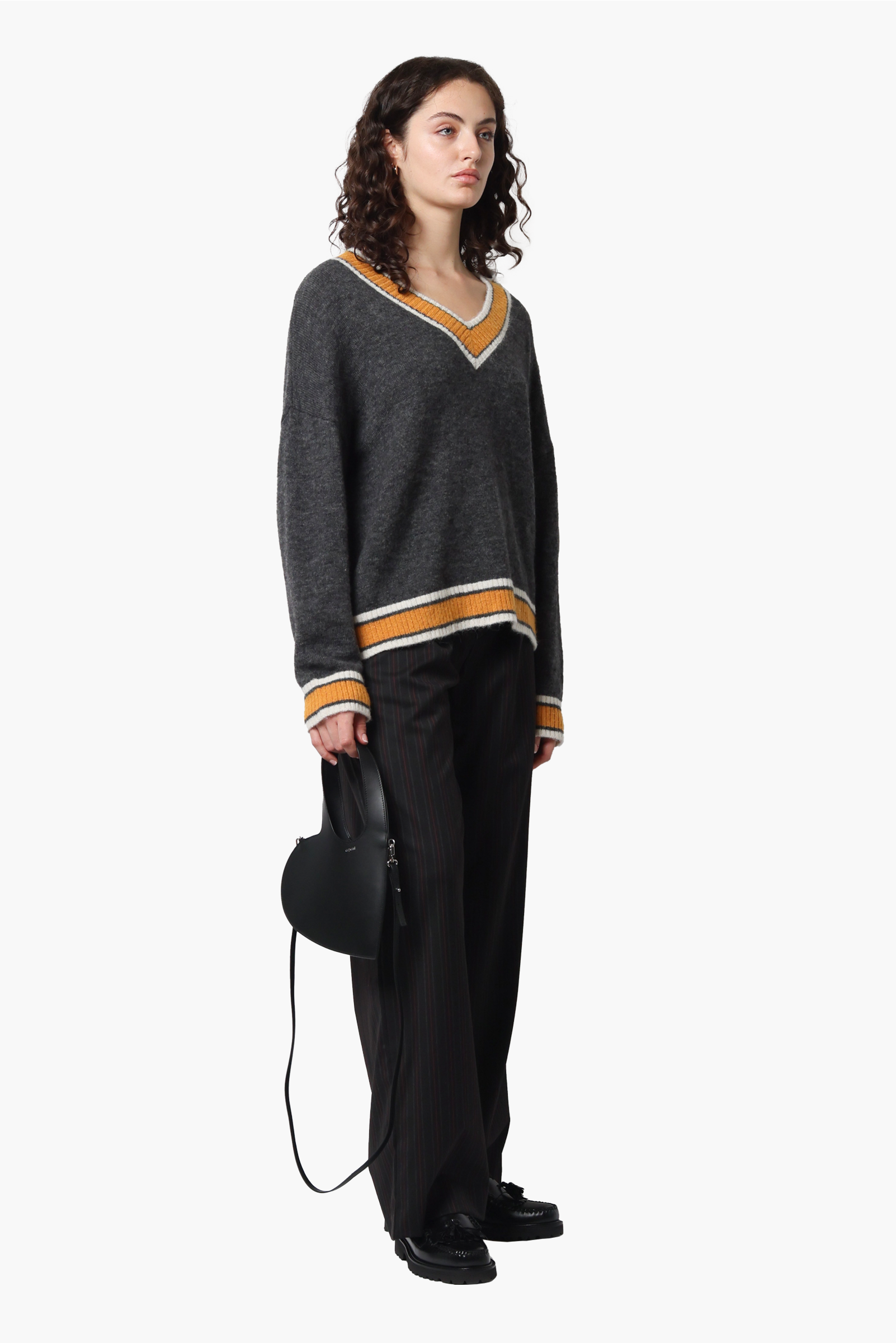 ON PARKS Alexa Knit - Grey/Yellow/Cream