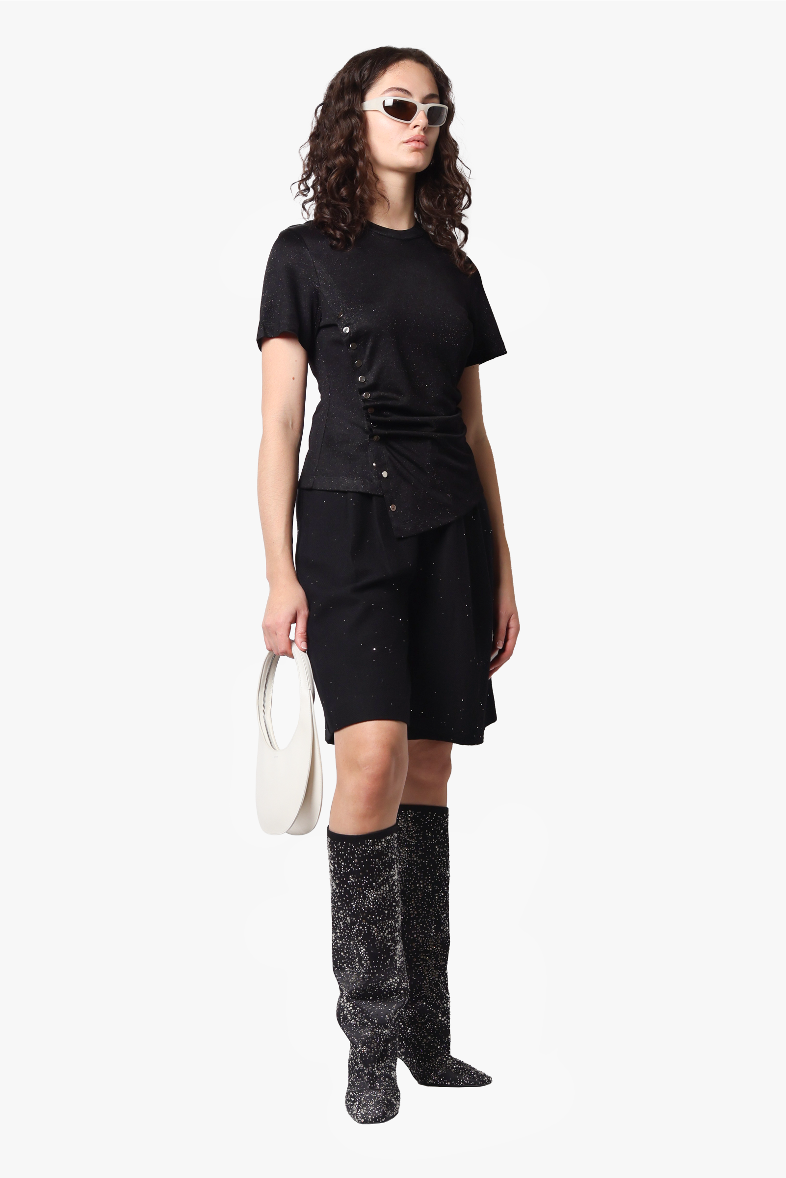 ON PARKS Cosmo Top - Black Shimmer