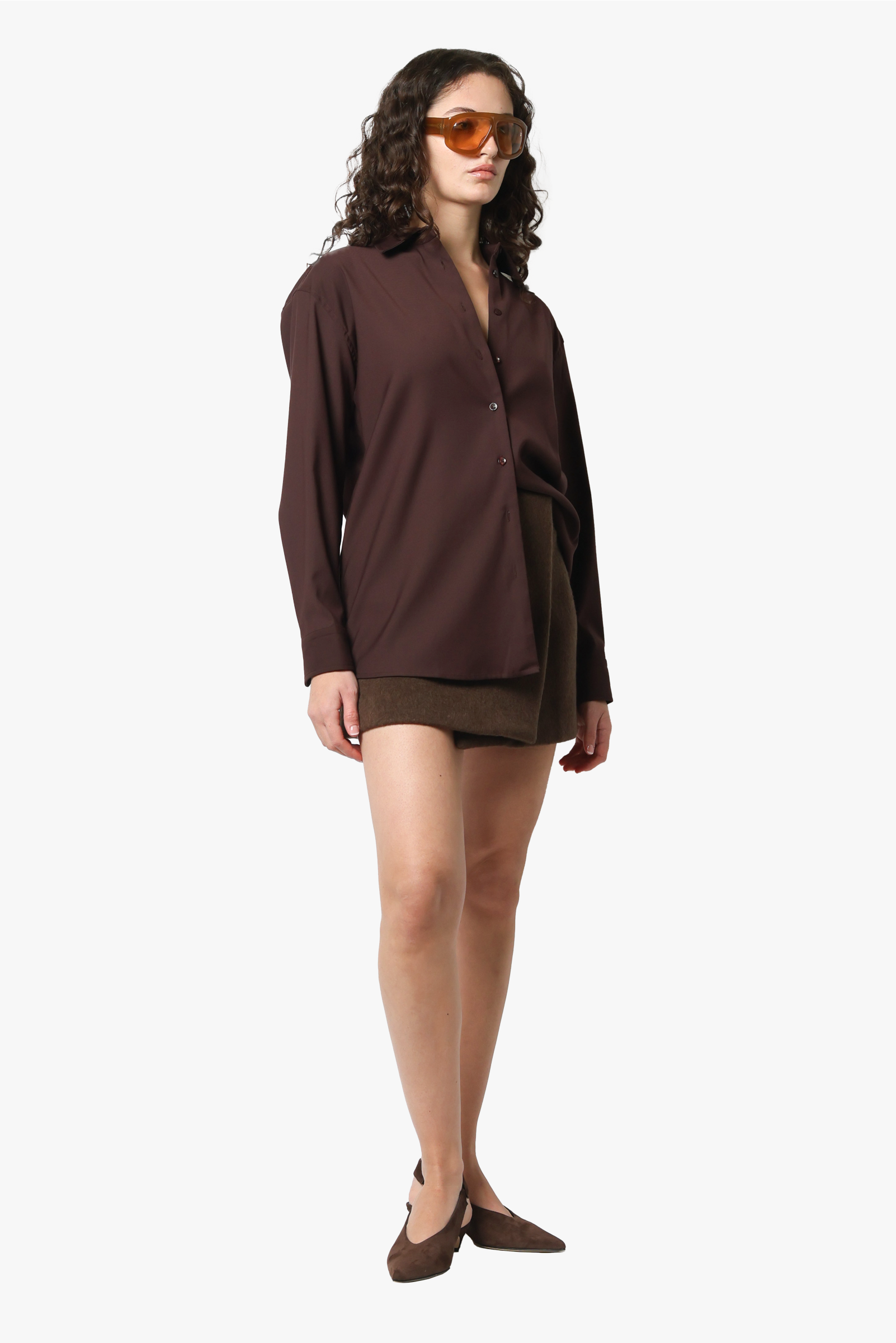 ON PARKS Monty Shirt - Chocolate