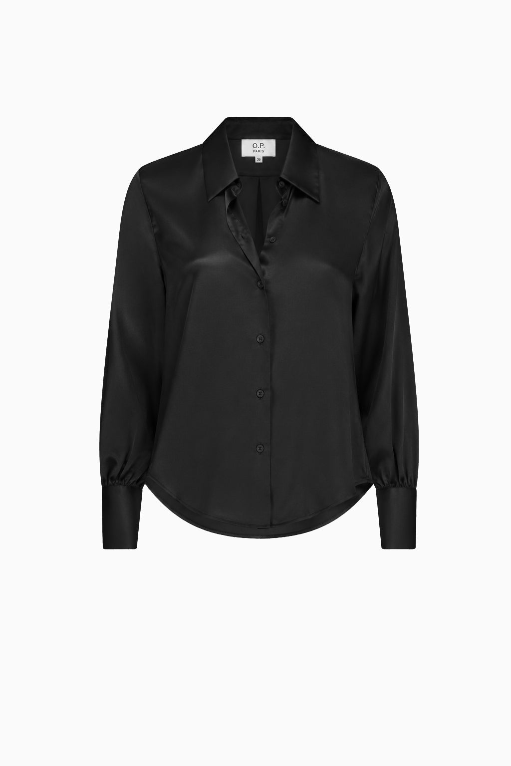 Silk Shirt - Lustrous Onyx