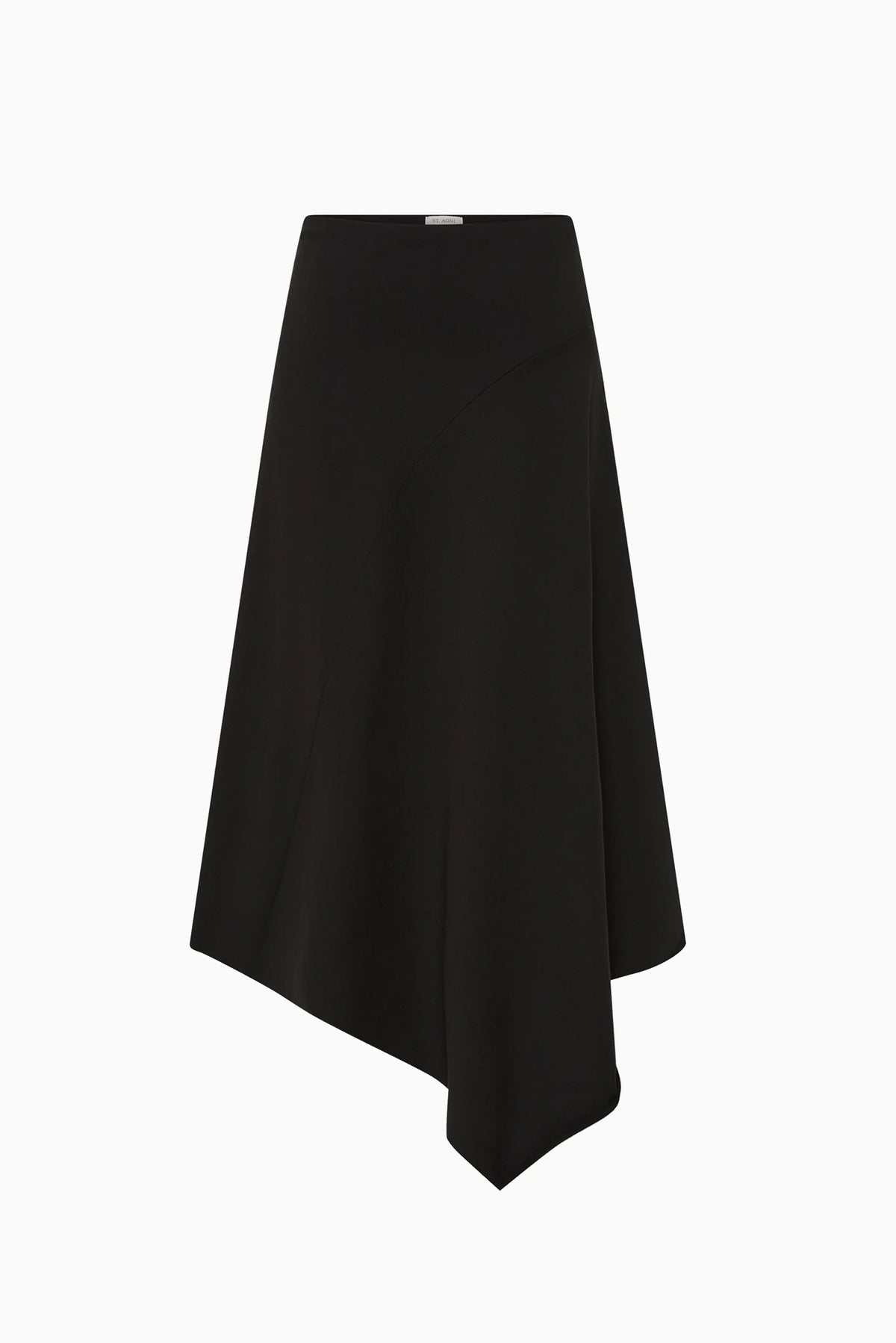 Asymm Drape Skirt - Black