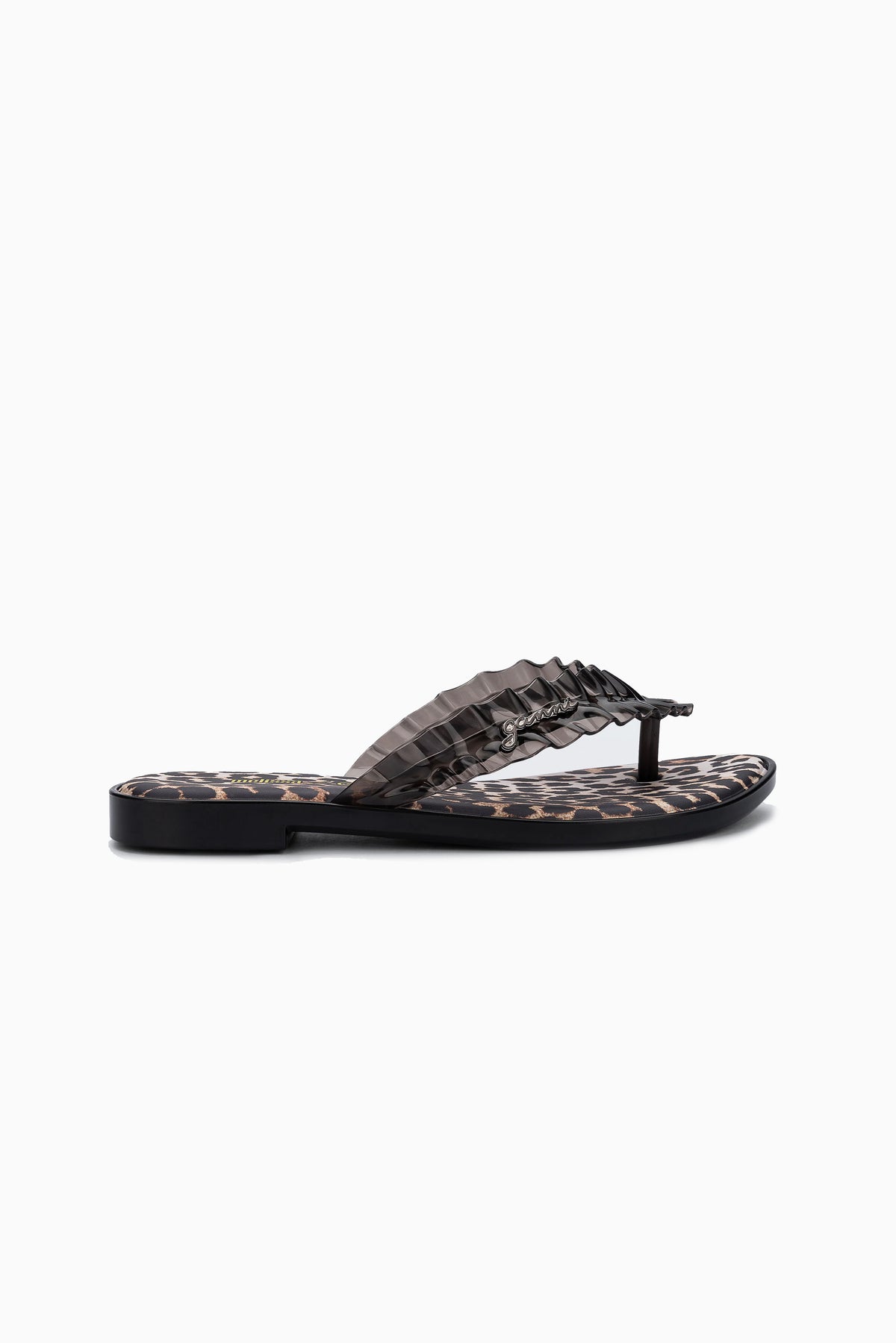 Melissa x GANNI Slim Flip Flop - Black