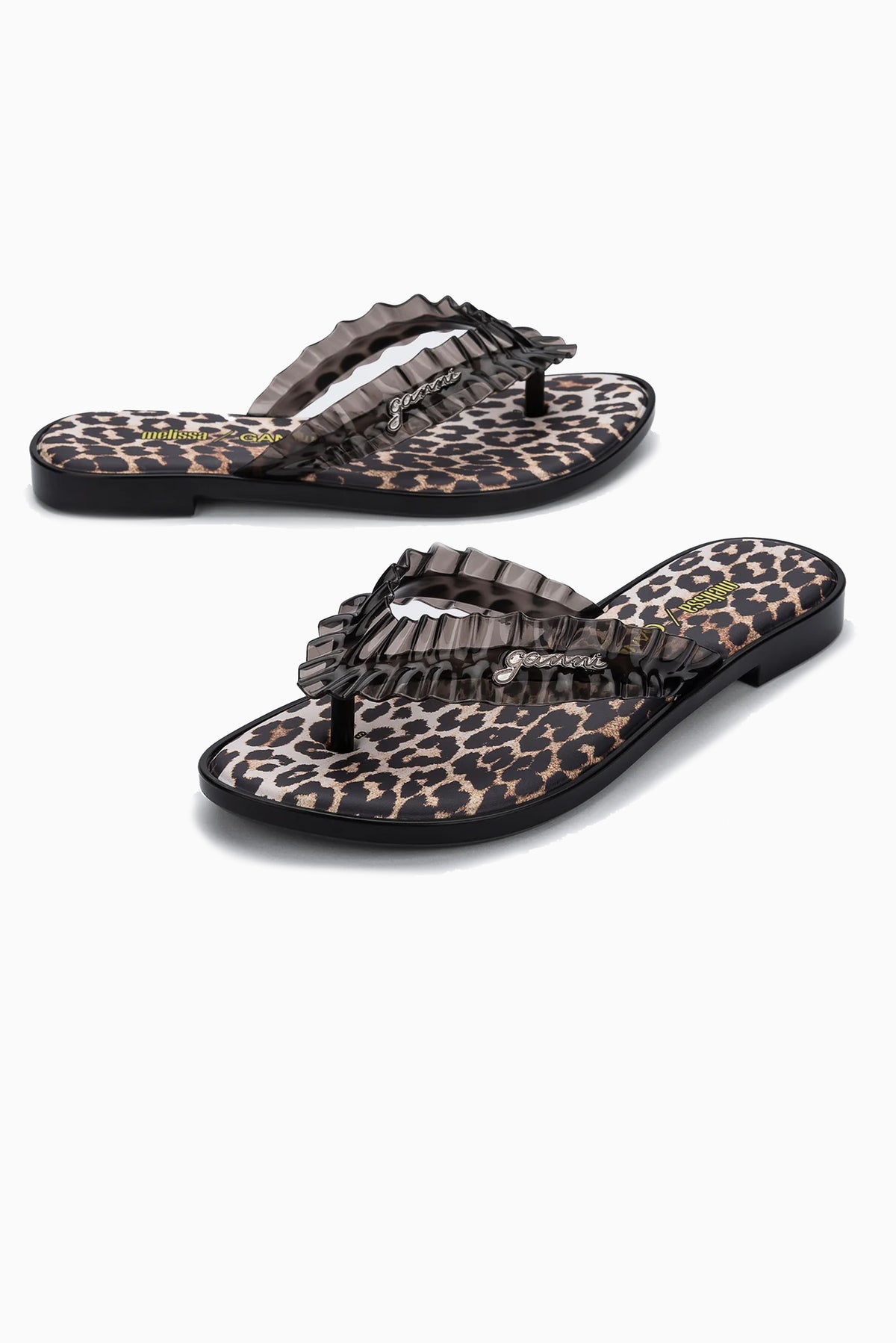 Melissa x GANNI Slim Flip Flop - Black