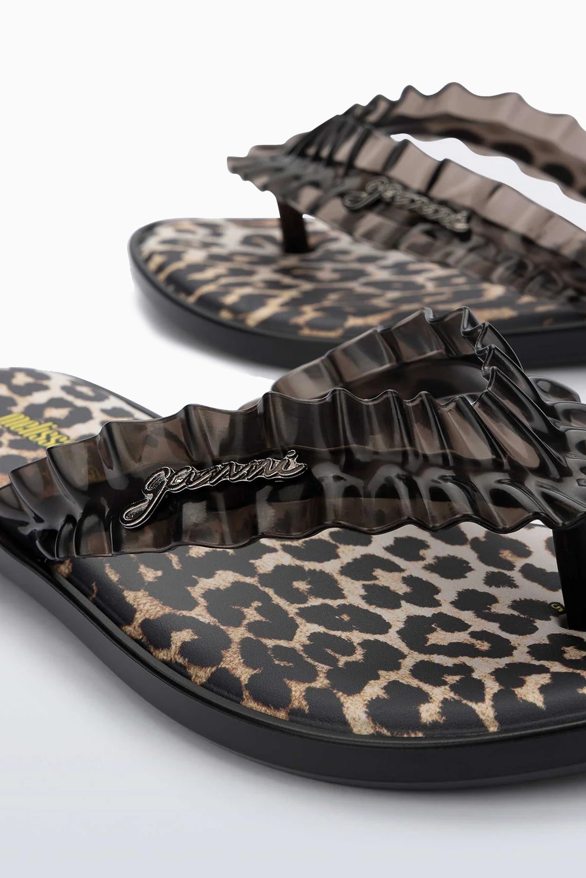 Melissa x GANNI Slim Flip Flop - Black