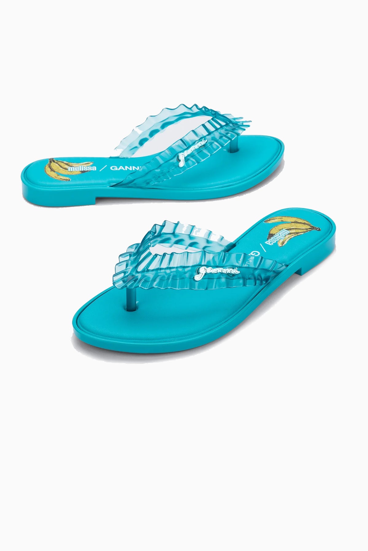 Melissa x GANNI Slim Flip Flop - Blue