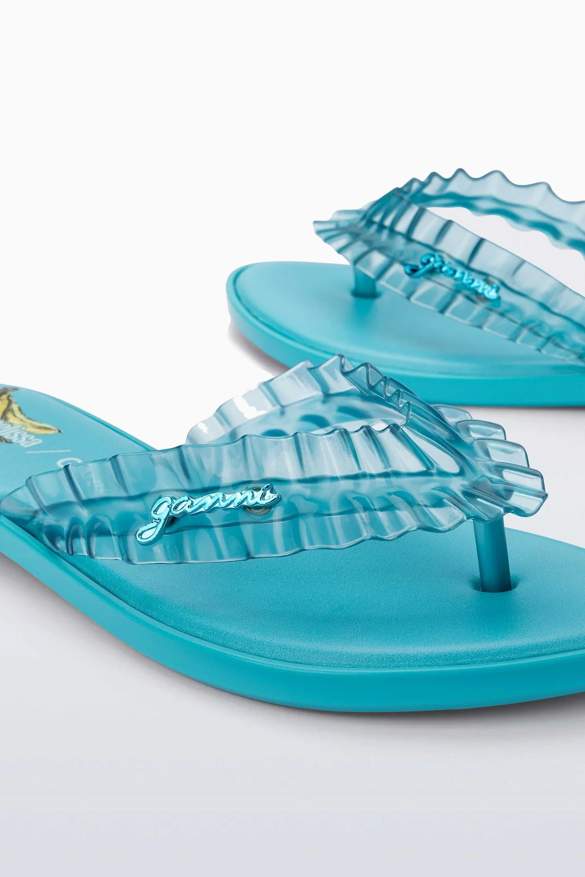 Melissa x GANNI Slim Flip Flop - Blue