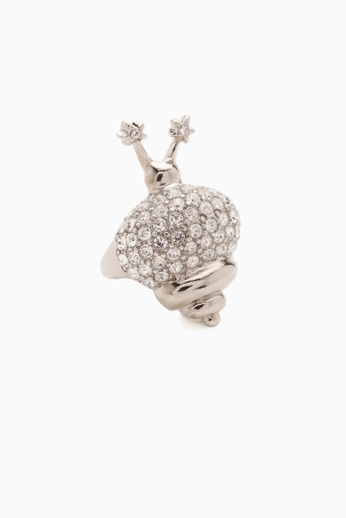 Snail Ring - Crystal Clear