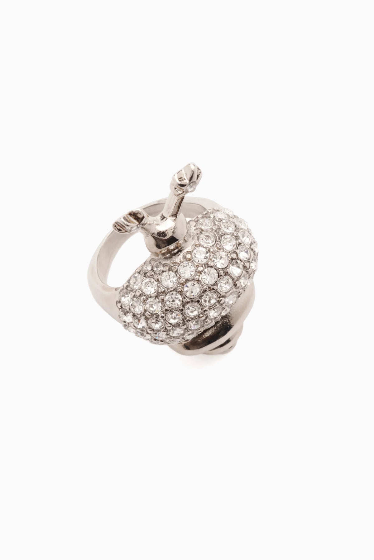Snail Ring - Crystal Clear