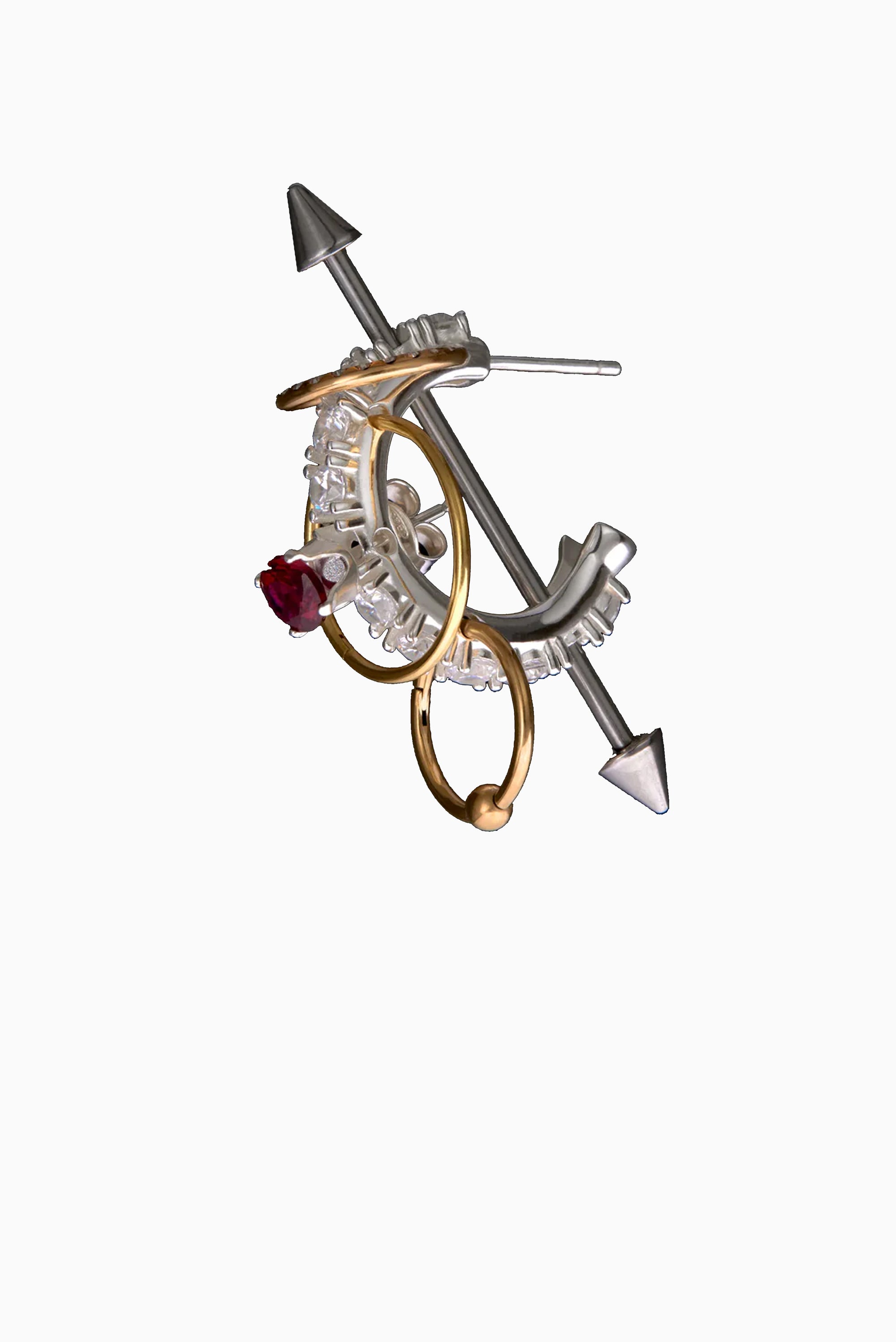 White Noise Earring Spare Me - Silver