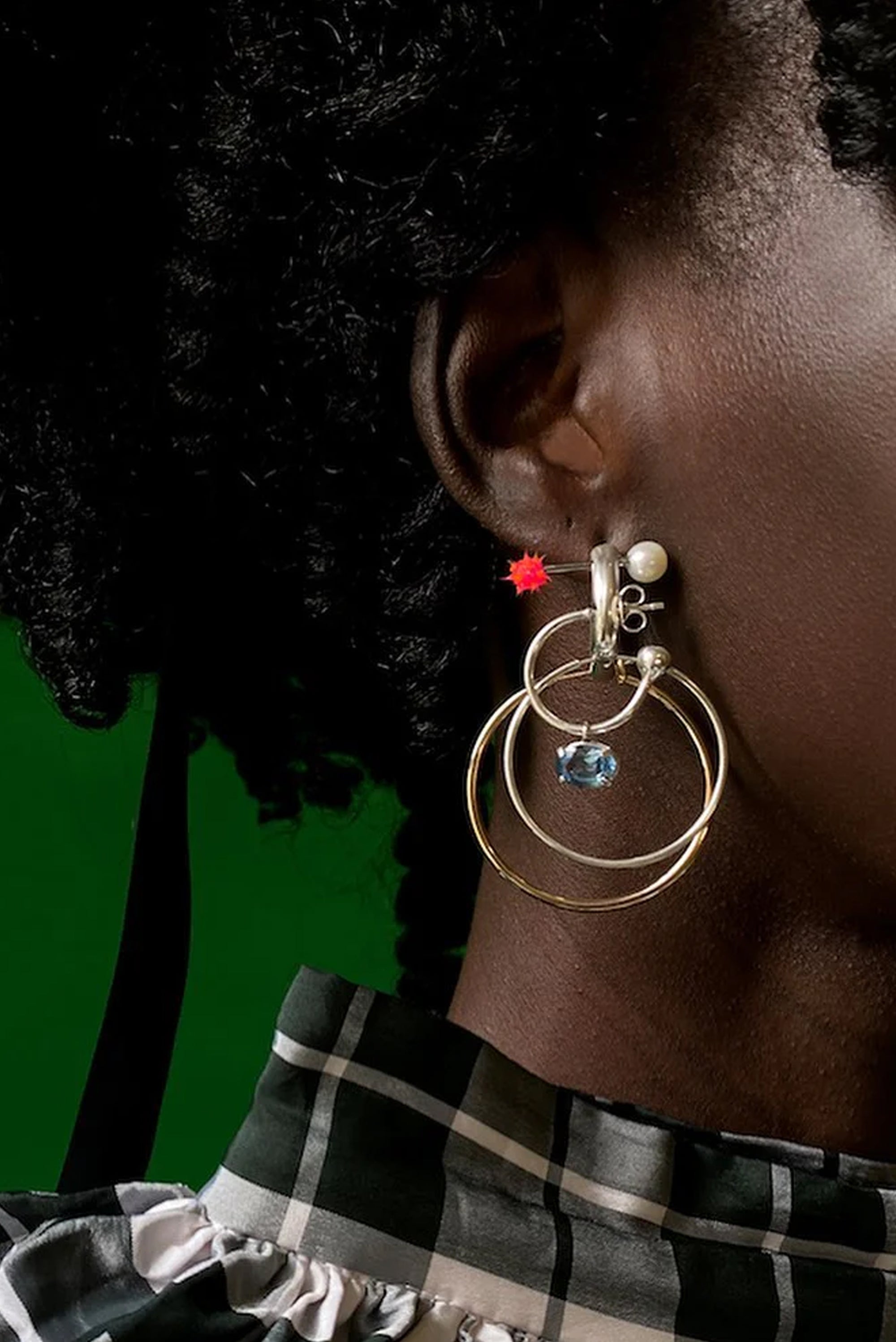 Earring Earring 4- Spike Pink