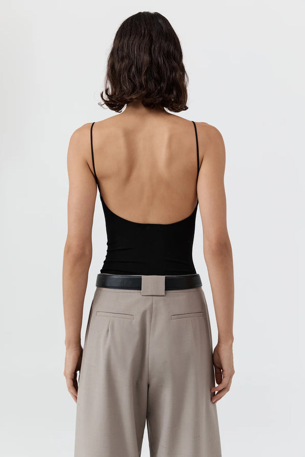 Square Neck Top - Black