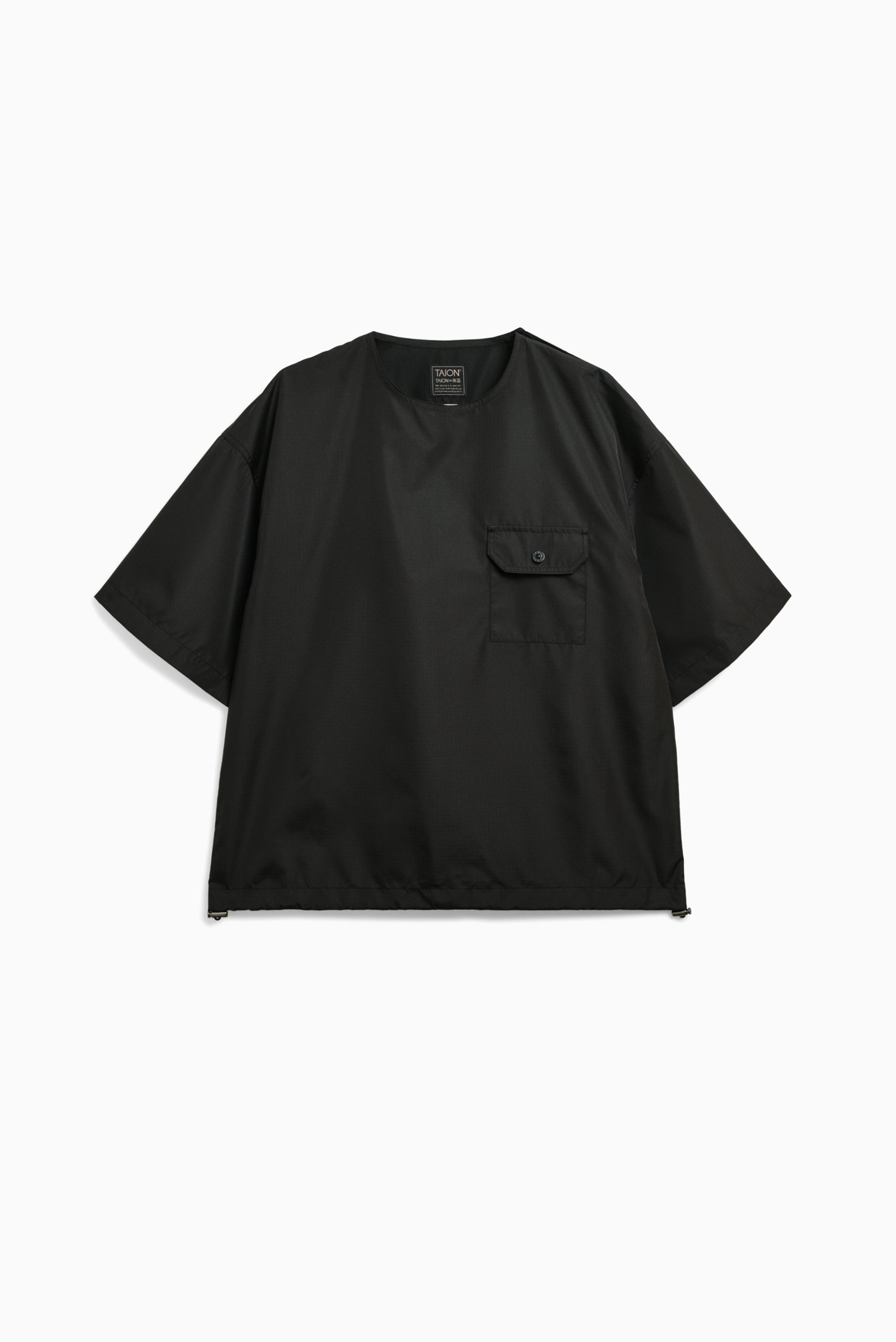 Non Down Military Cut Sew (Half Sleeve) - Black