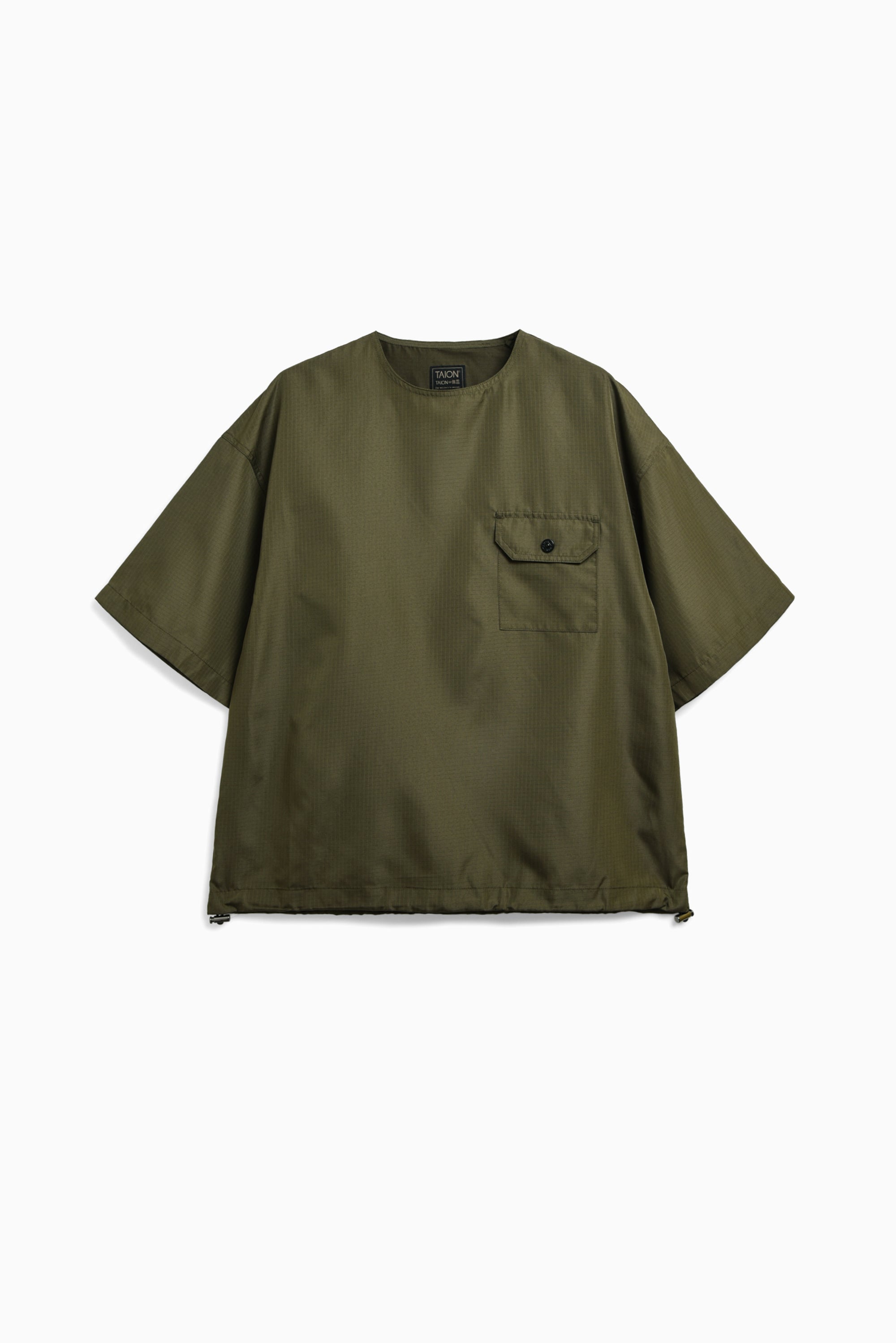 Non Down Military Cut Sew (Half Sleeve) - Dark Olive