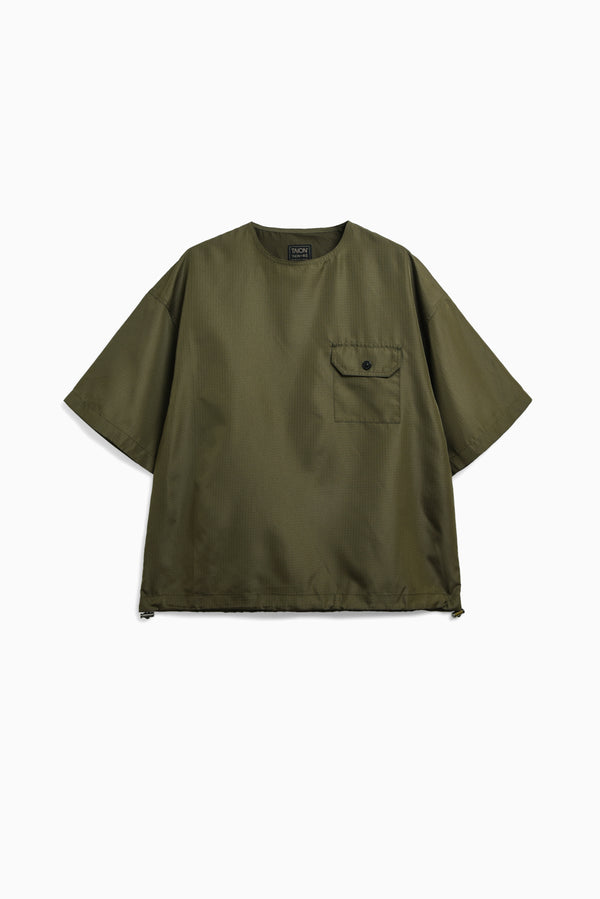Non Down Military Cut Sew (Half Sleeve) - Dark Olive