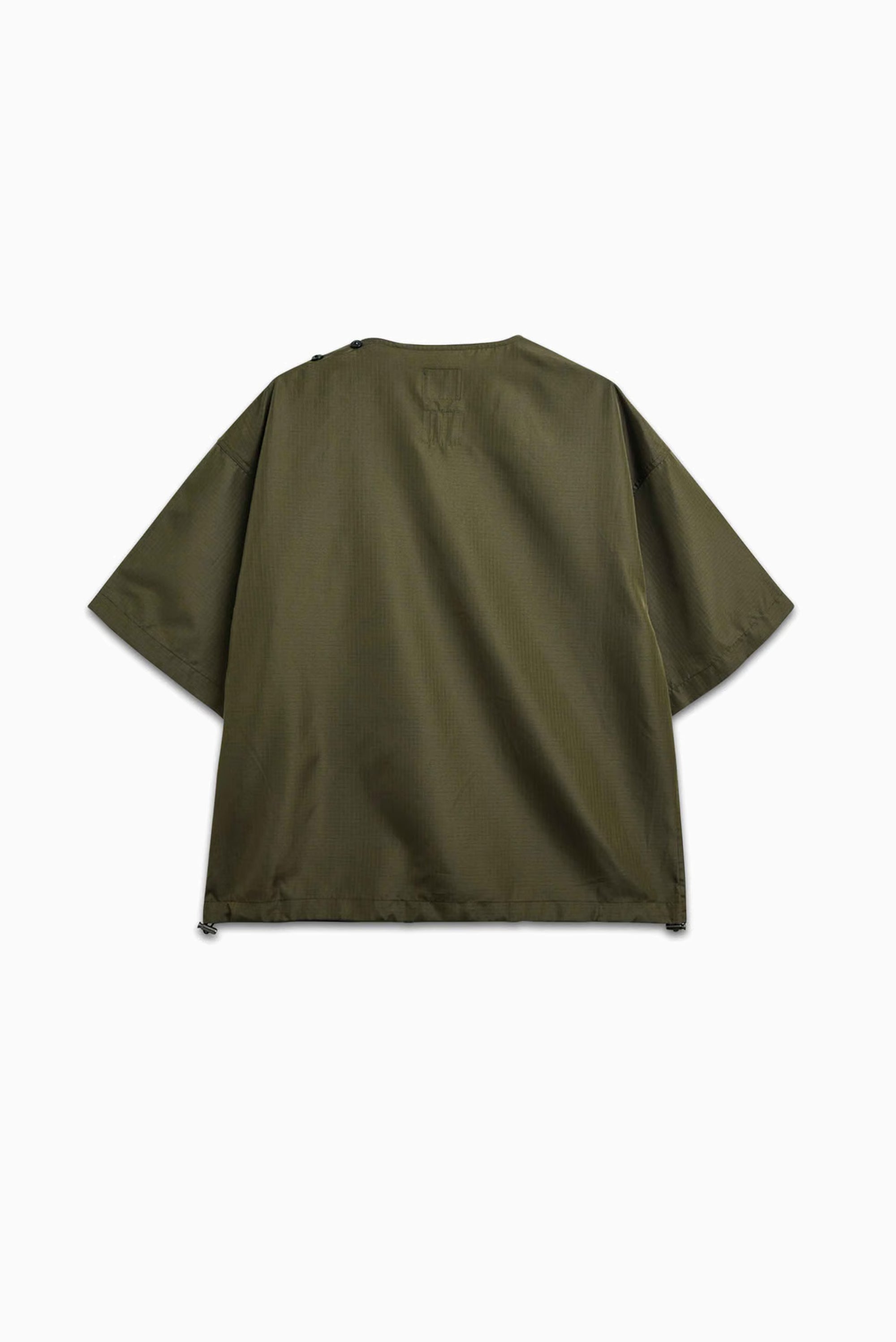 Non Down Military Cut Sew (Half Sleeve) - Dark Olive