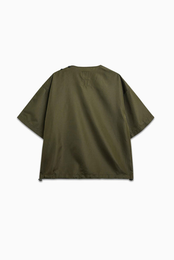 Non Down Military Cut Sew (Half Sleeve) - Dark Olive